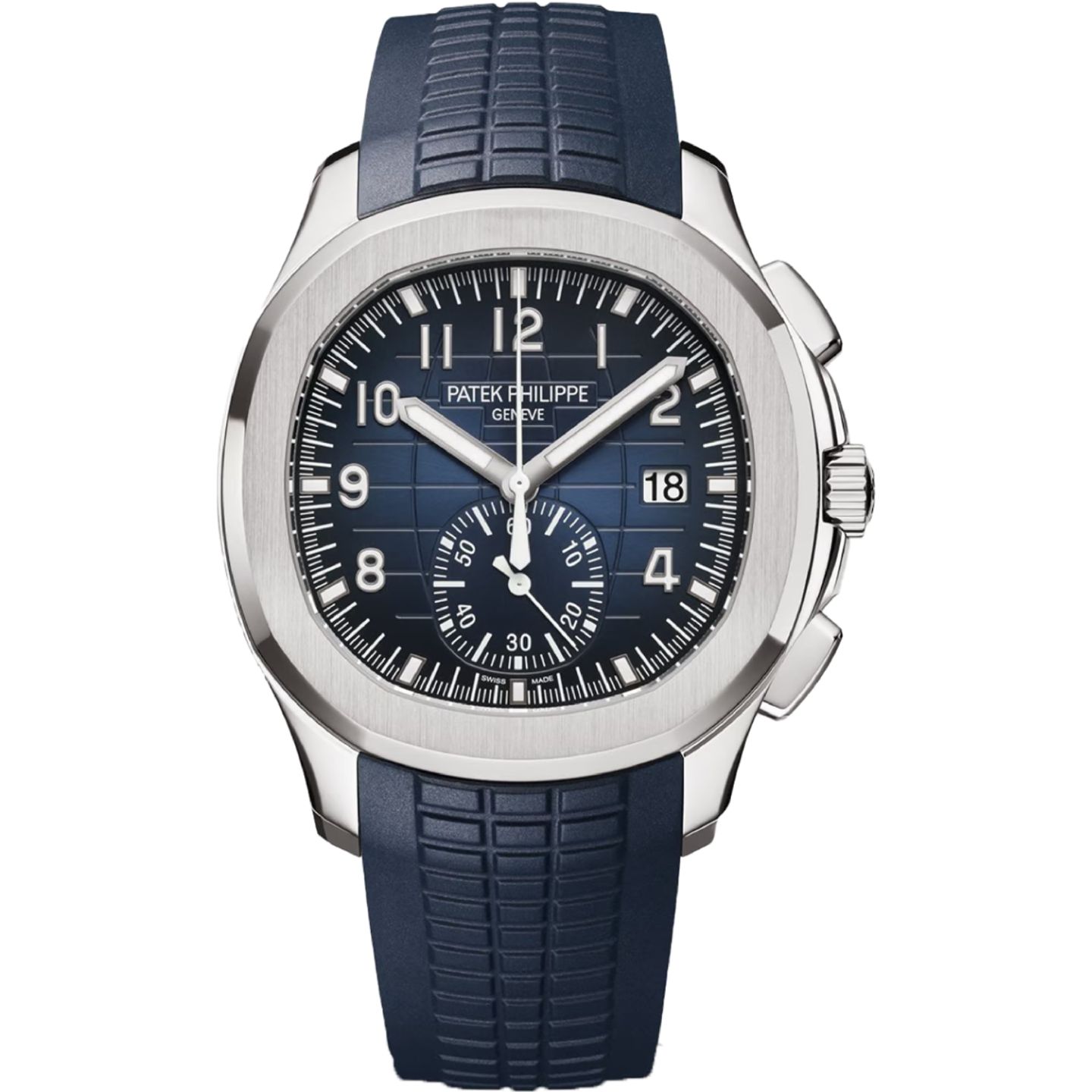 Patek Philippe Aquanaut 5968G-001 (2021) - Blue dial 42 mm White Gold case (1/8)