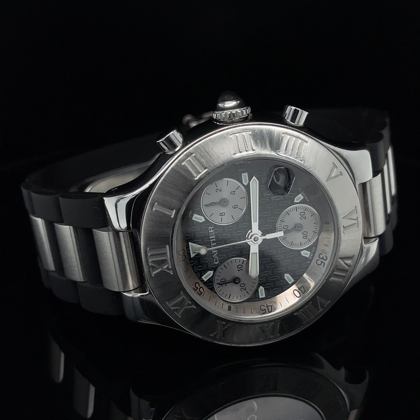 Cartier 21 Chronoscaph 2424 - (2/8)