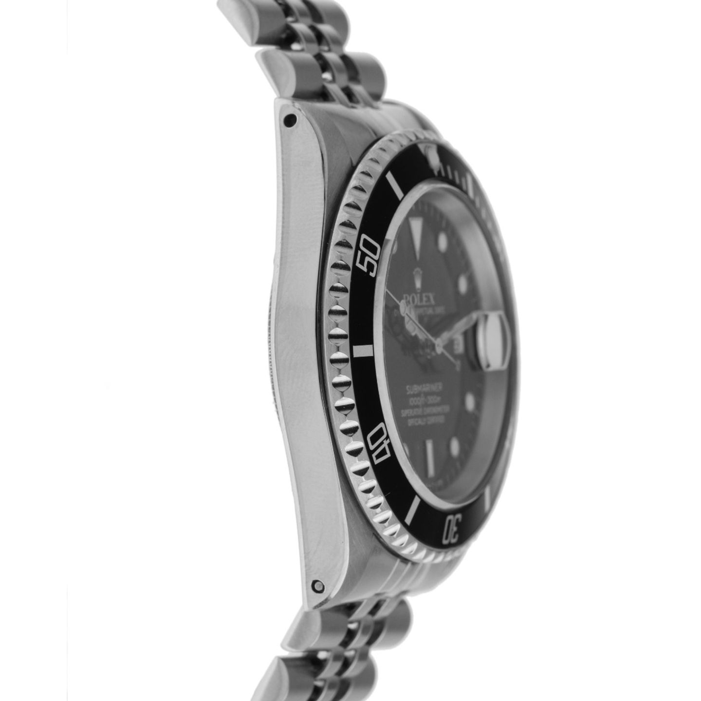 Rolex Submariner Date 16610 (1990) - Black dial 40 mm Steel case (5/8)