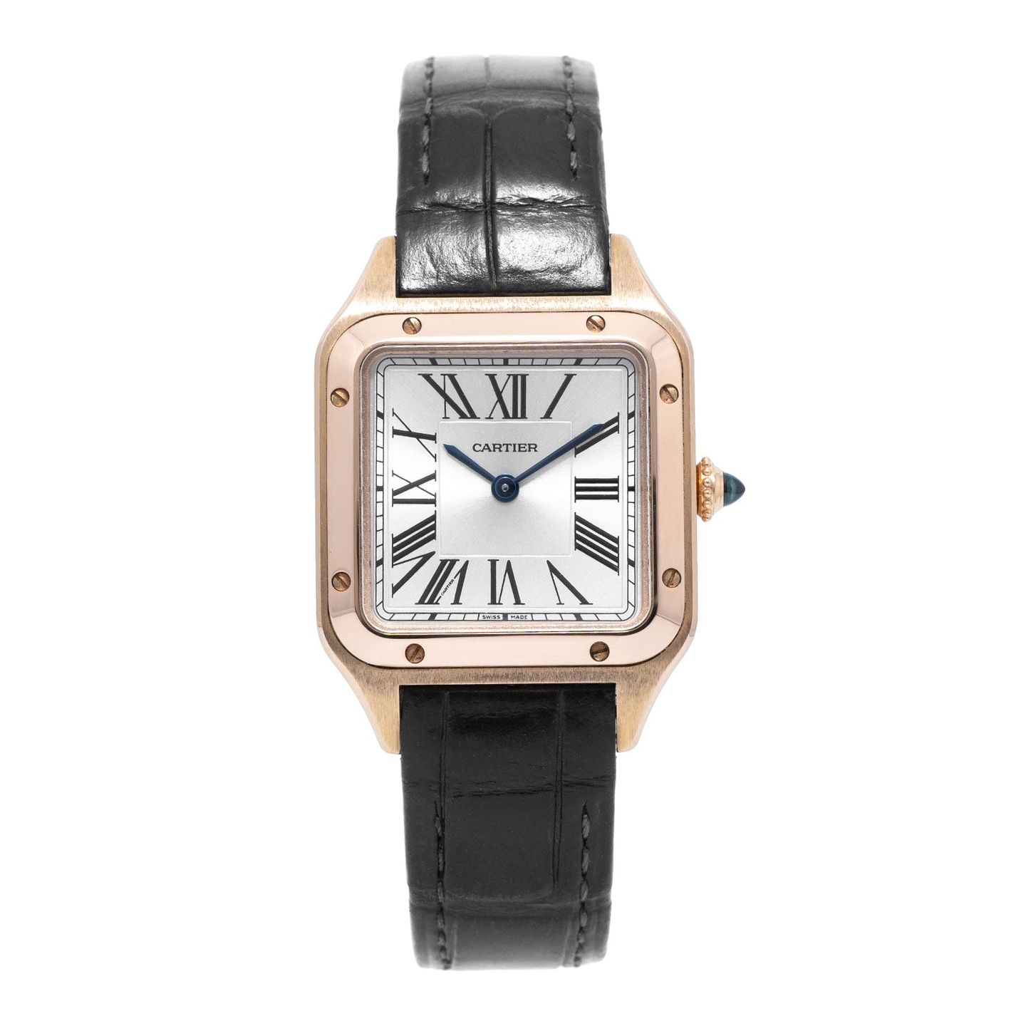 Cartier Santos Dumont WGSA0022 (2020) - Zilver wijzerplaat 28mm Roségoud (1/5)