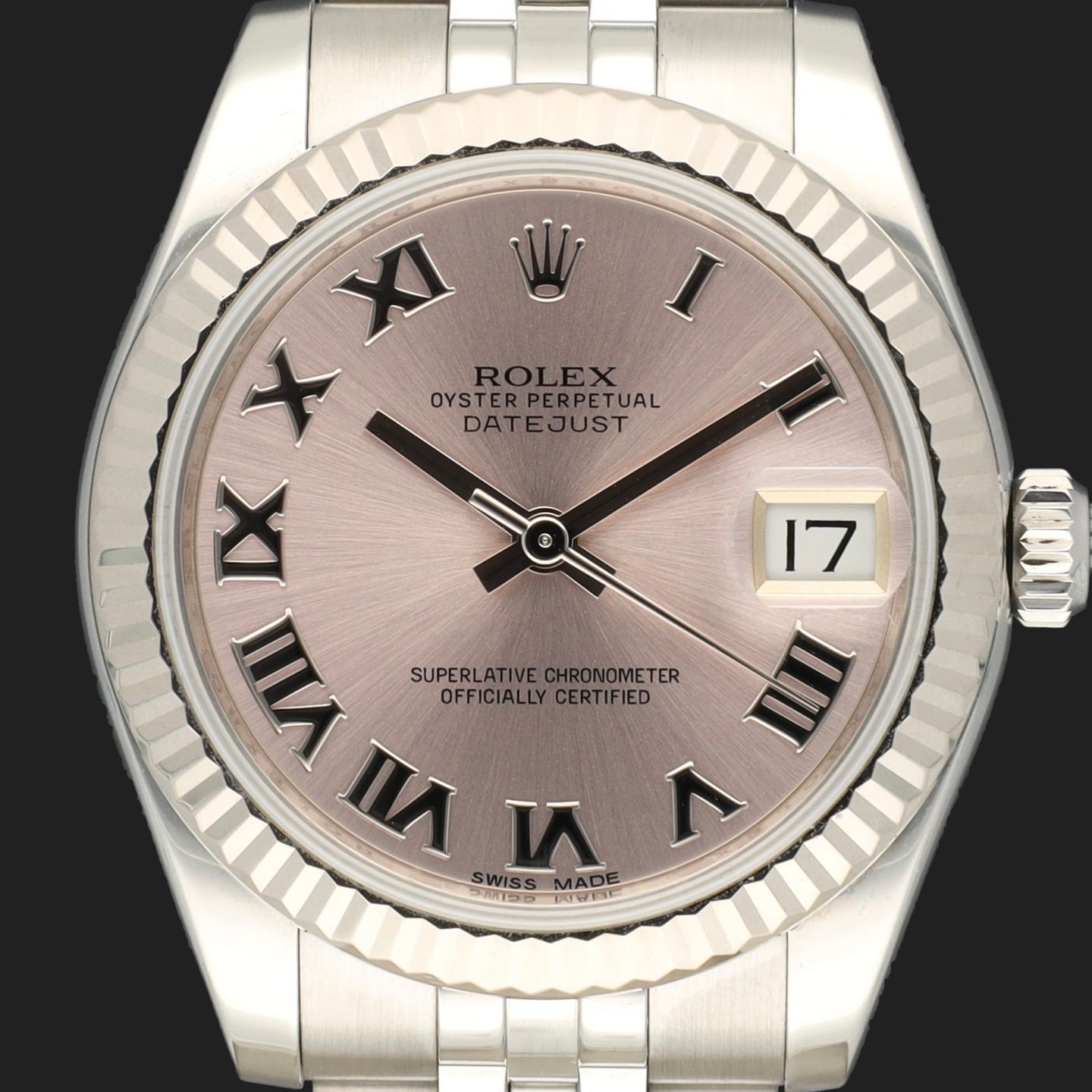 Rolex Datejust 31 178274 (2015) - Roze wijzerplaat 31mm Staal (2/8)