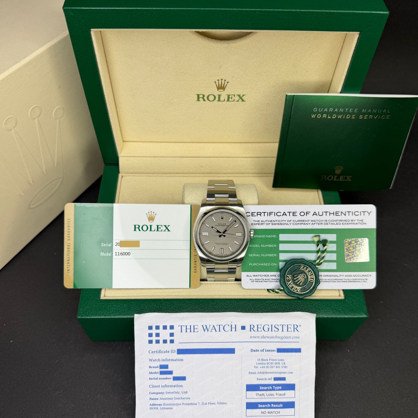 Rolex Oyster Perpetual 36 116000 (2015) - 36mm Staal (3/8)