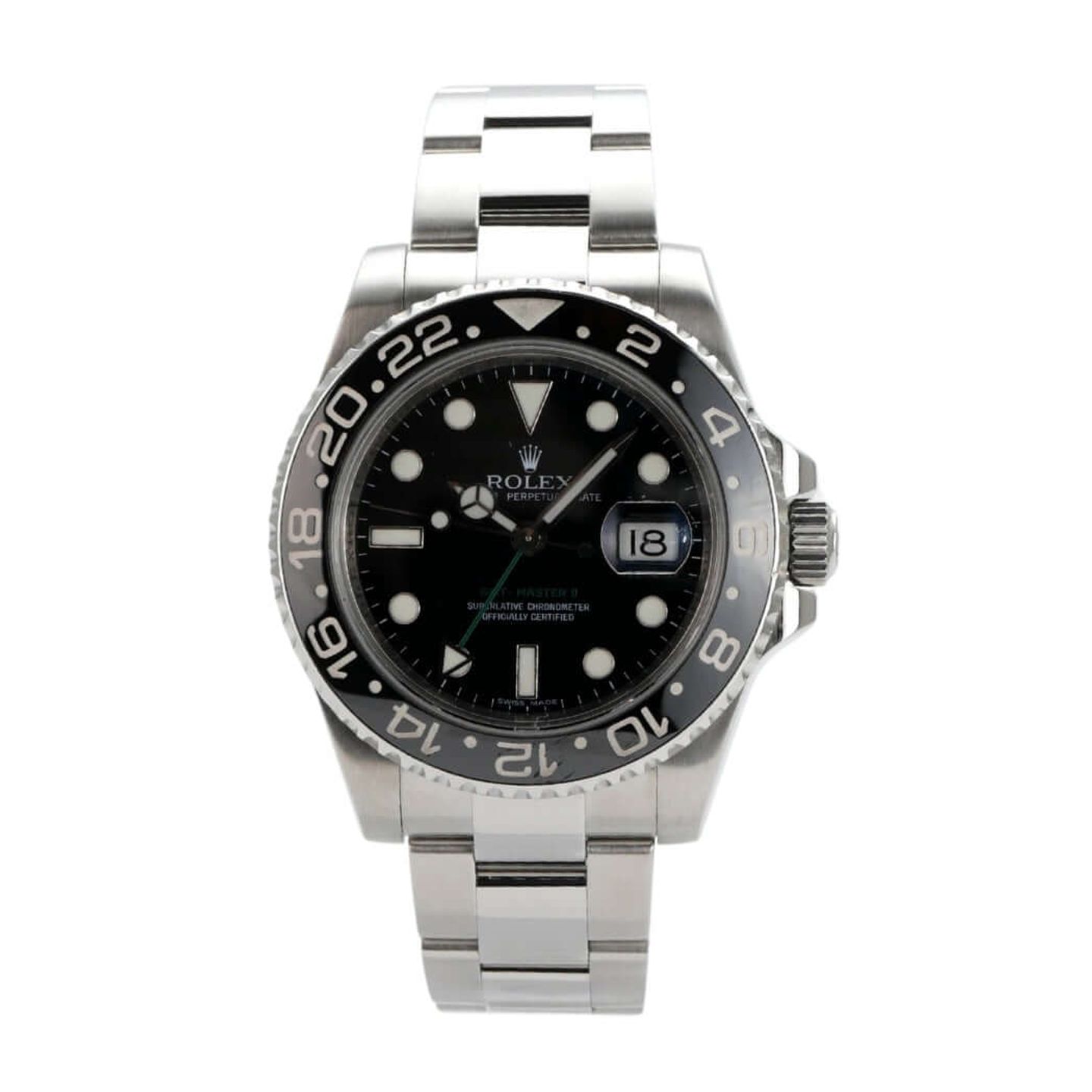 Rolex GMT-Master II 116710LN (2008) - Zwart wijzerplaat 40mm Staal (2/8)