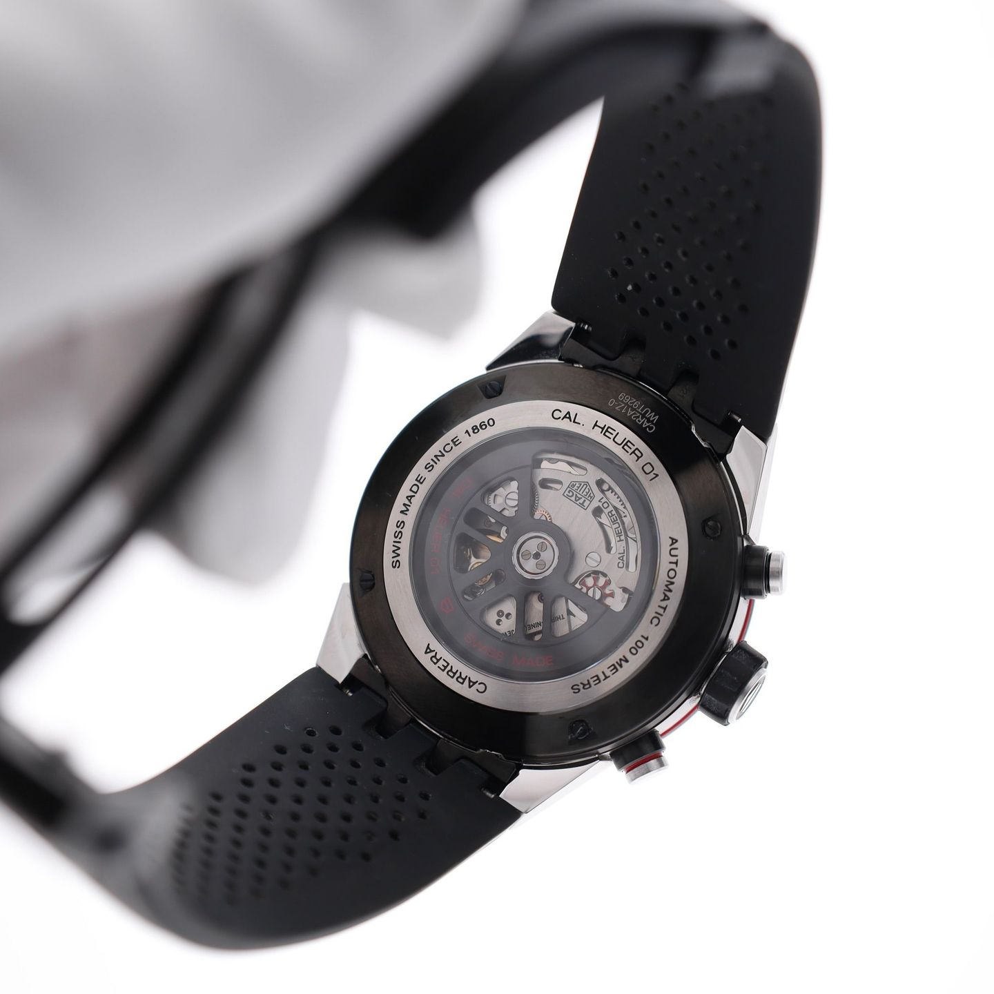 TAG Heuer Carrera Calibre HEUER 01 CAR2A1Z.FT6044 (2019) - Transparent dial 45 mm Steel case (8/8)