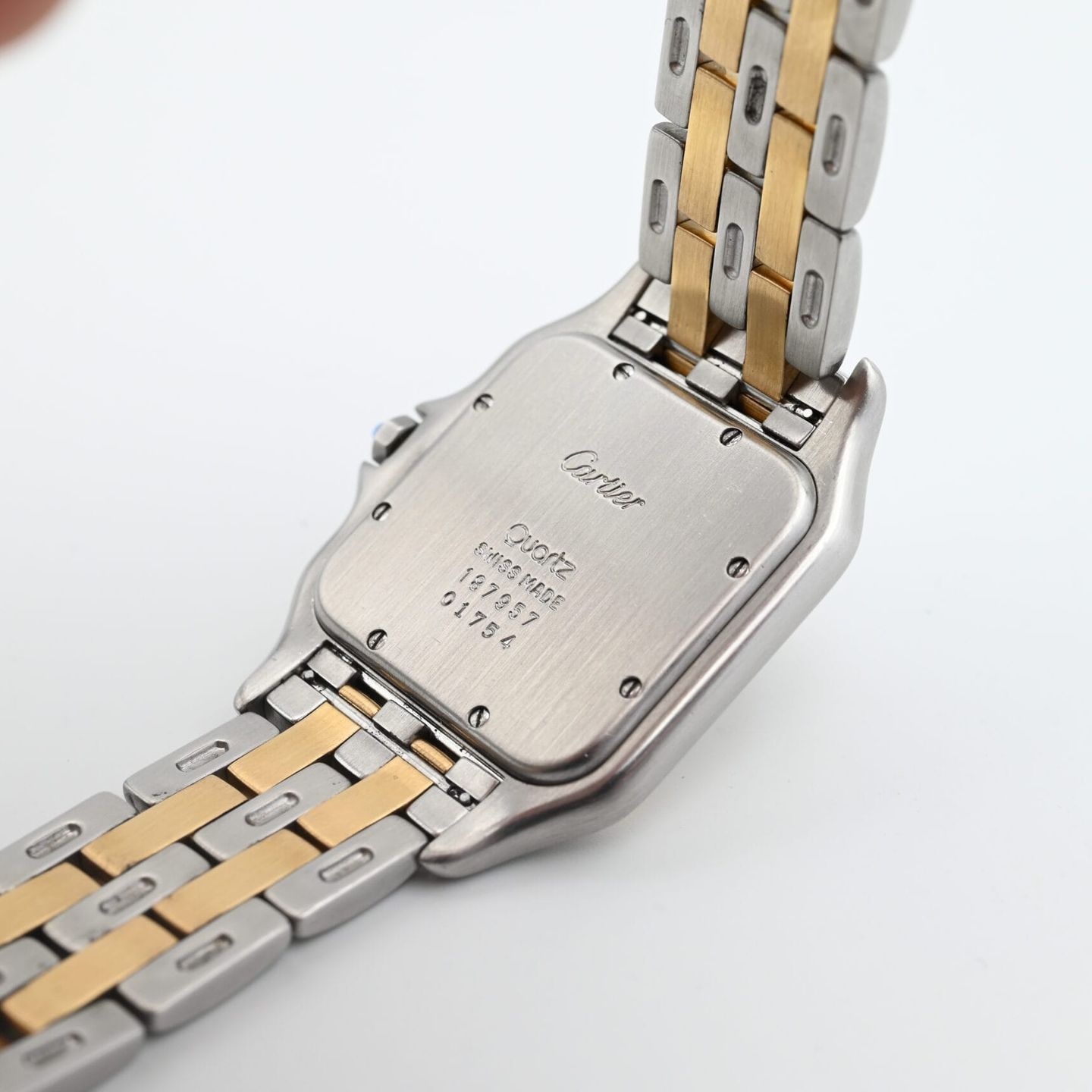 Cartier Panthère 187957 (Unknown (random serial)) - White dial 29 mm Gold/Steel case (7/8)