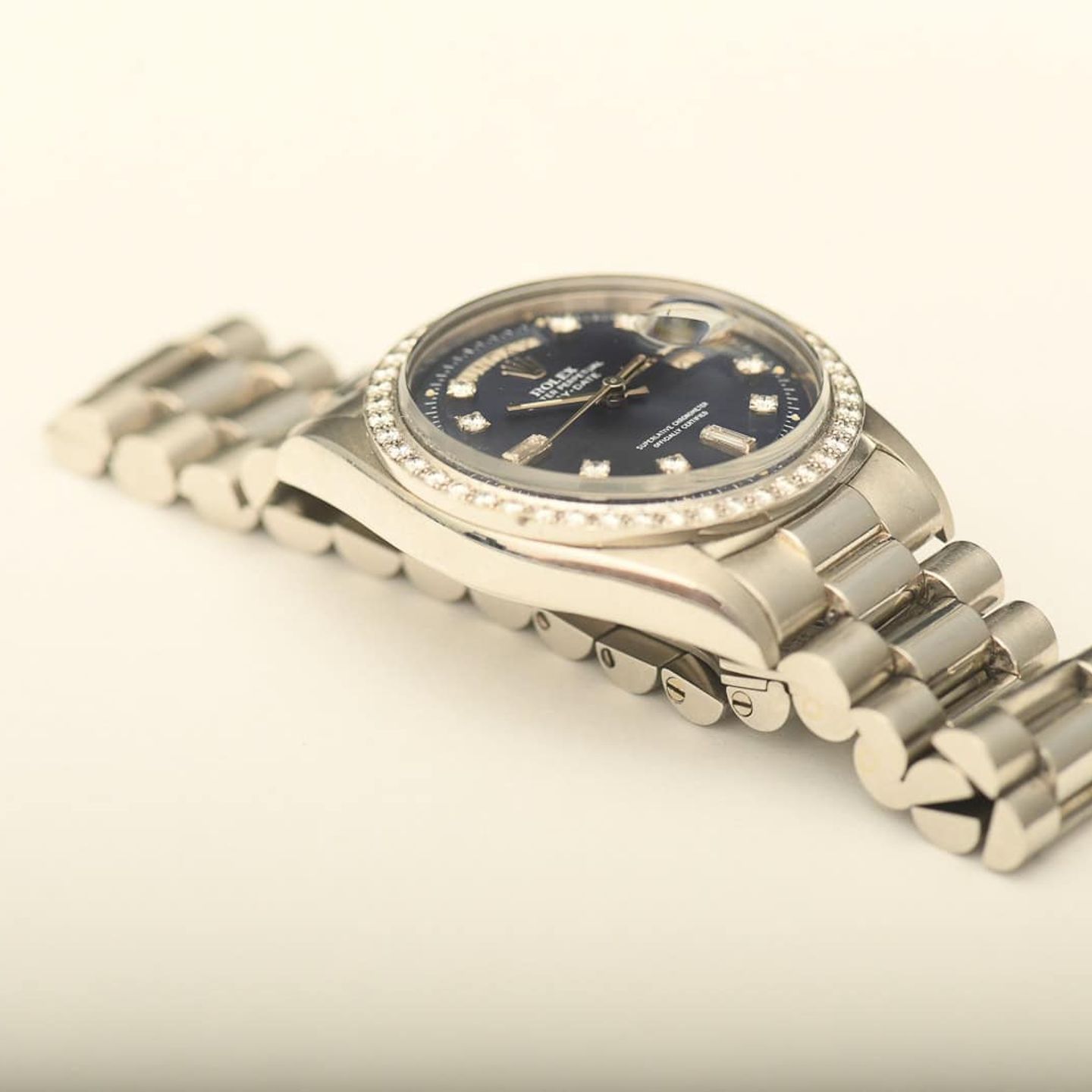 Rolex Day-Date 1804 (1973) - Silver dial 36 mm Platinum case (8/8)