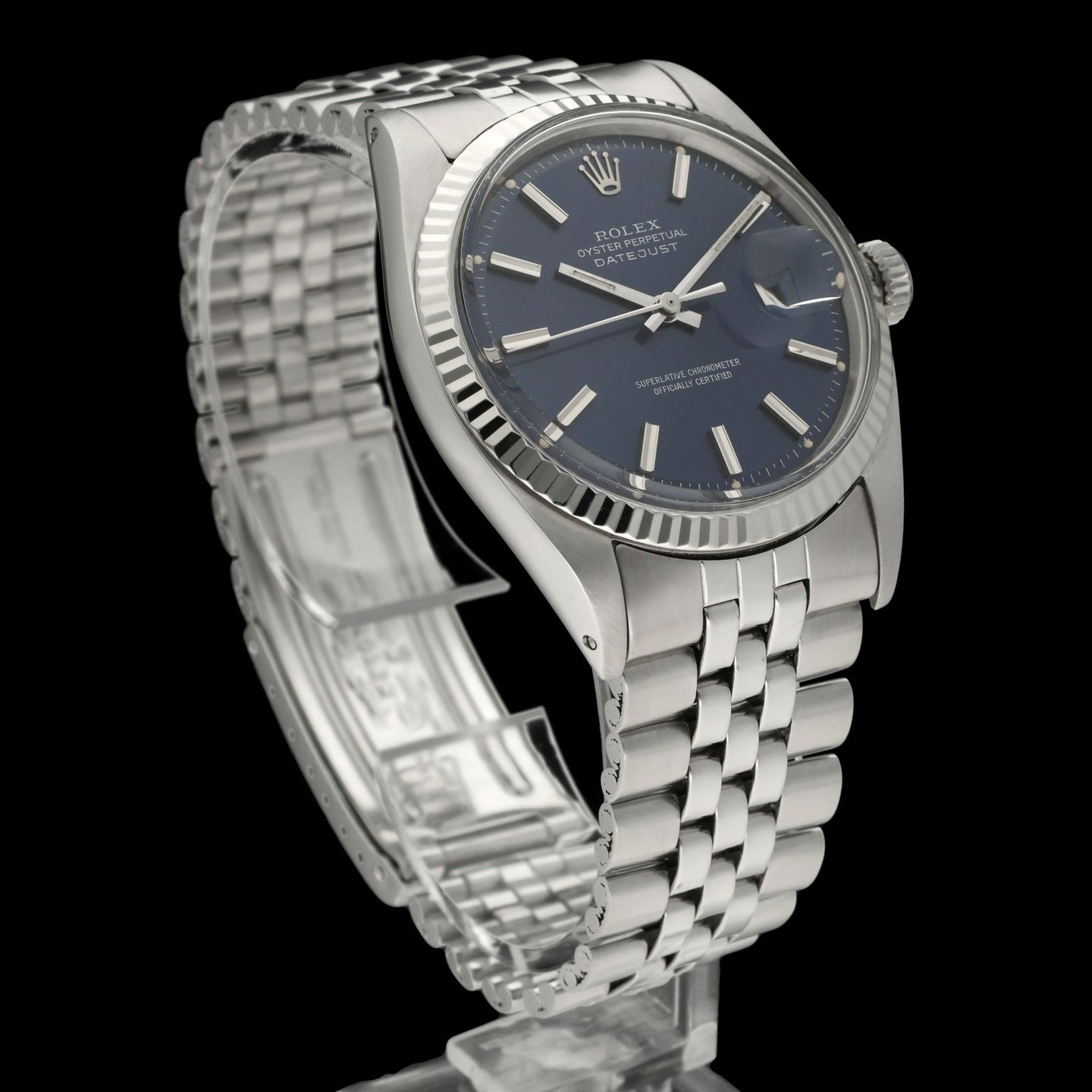 Rolex Datejust 1601 (1971) - Blue dial 36 mm Steel case (4/7)