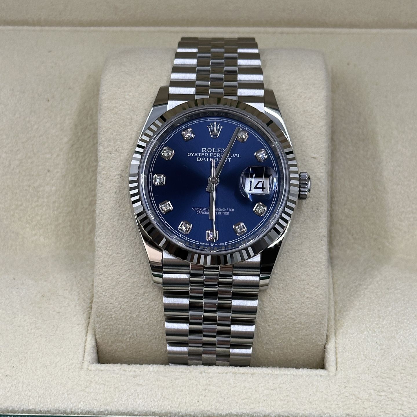 Rolex Datejust 36 126234 (2024) - Blue dial 36 mm Steel case (5/8)