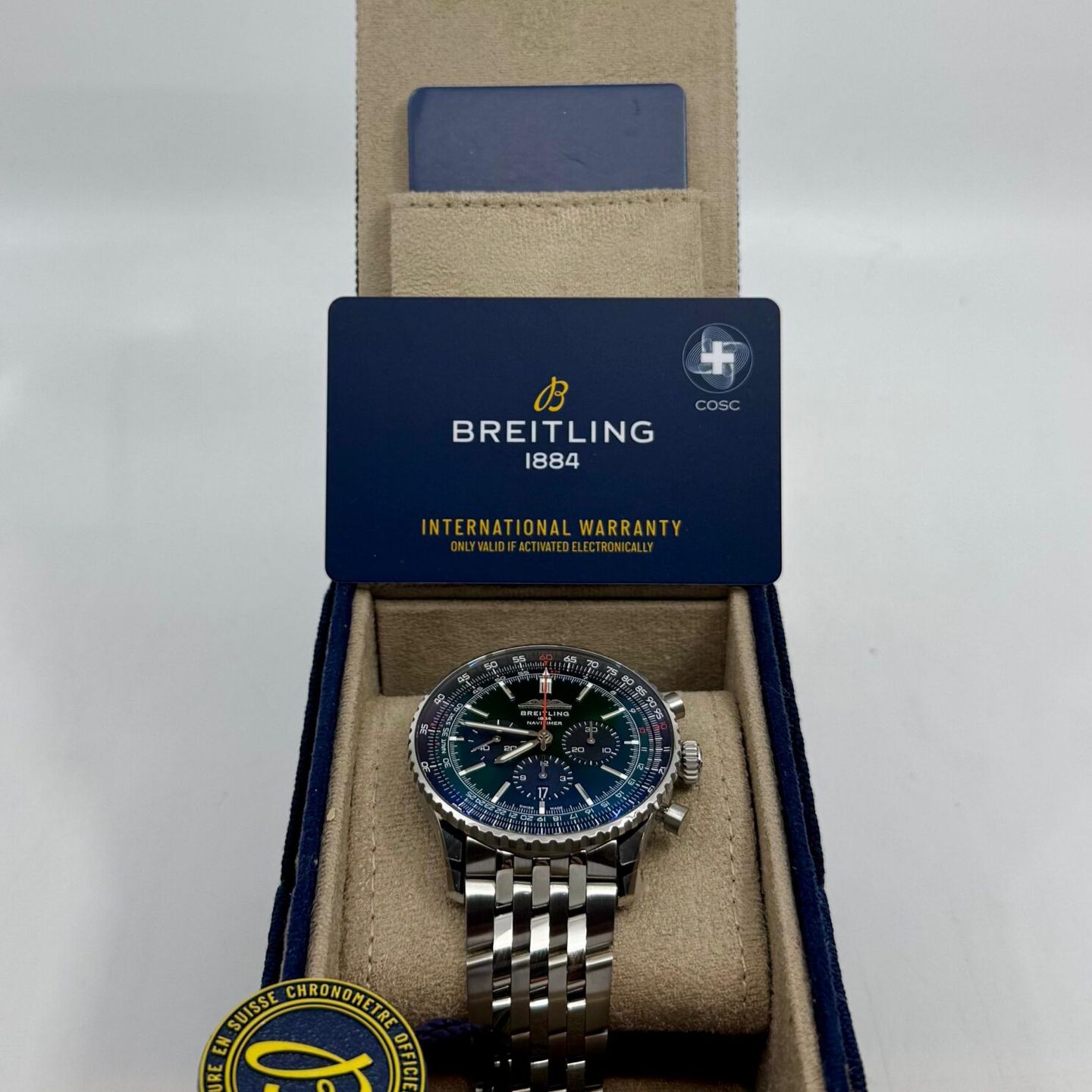 Breitling Navitimer 01 (46 MM) AB0137241L1A1 (2025) - Groen wijzerplaat 46mm Staal (3/8)
