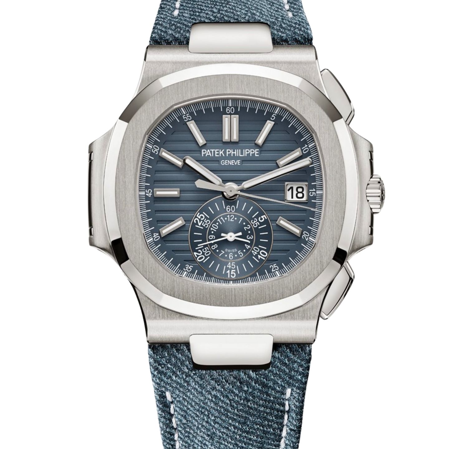 Patek Philippe Nautilus 5980/60G-001 (2024) - Blue dial 41 mm White Gold case (1/1)