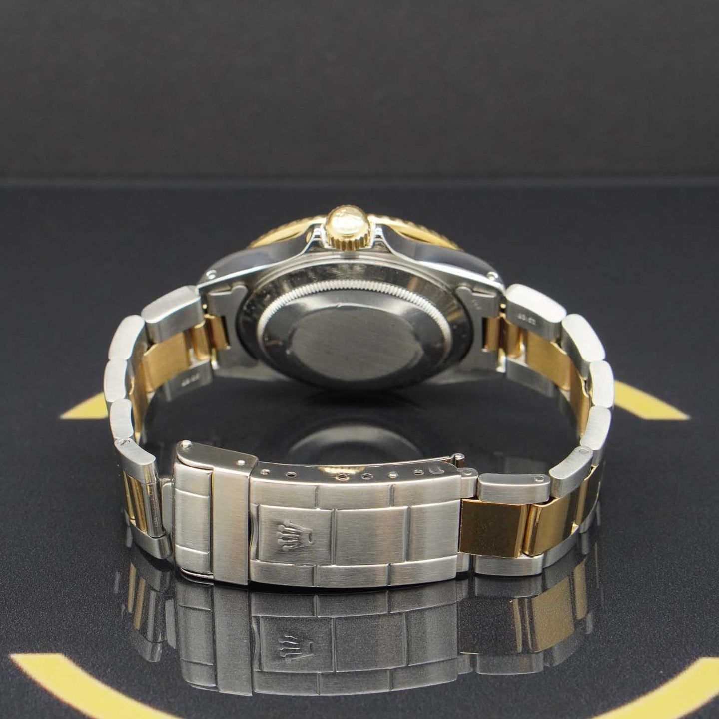 Rolex Submariner Date 16803 (1995) - Blue dial 40 mm Gold/Steel case (7/7)