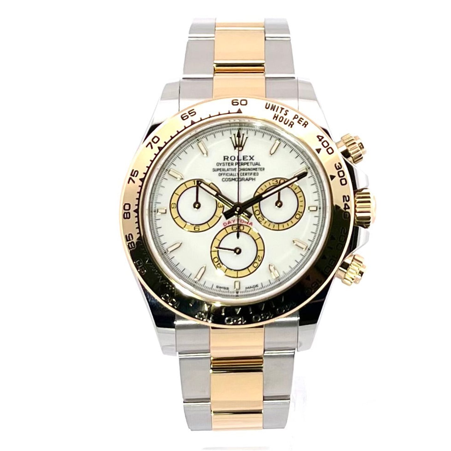 Rolex Daytona 126503 (2023) - White dial 40 mm Gold/Steel case (1/7)