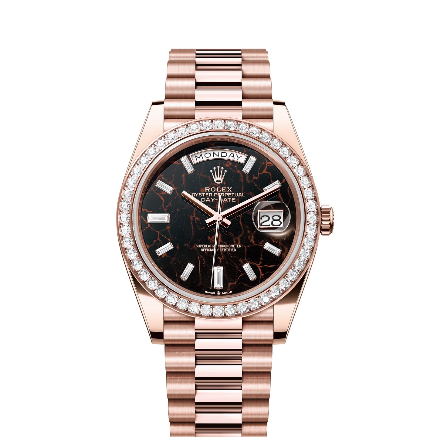 Rolex Day-Date 40 228345RBR (2024) - Black dial 40 mm Rose Gold case (1/1)