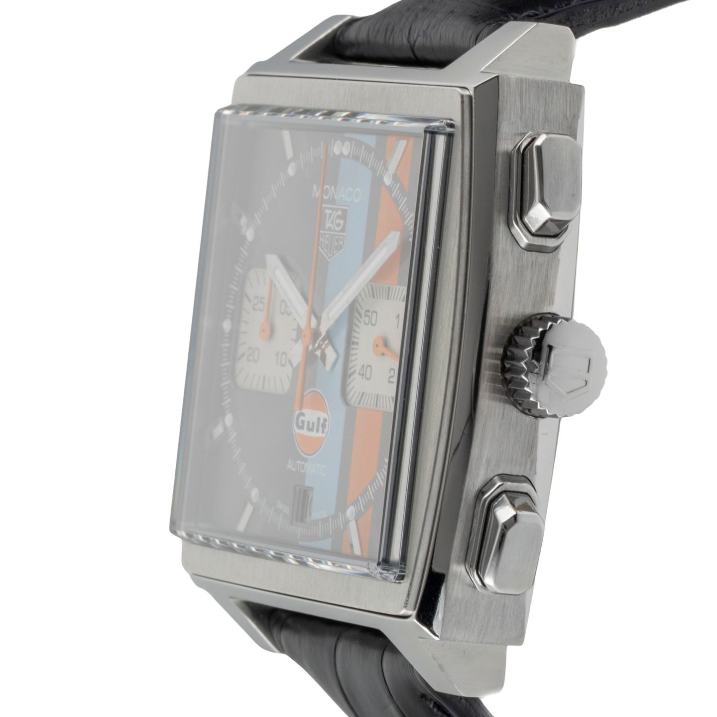 TAG Heuer Monaco Calibre 12 CAW2113 (2010) - Multi-colour dial 39 mm Steel case (7/8)