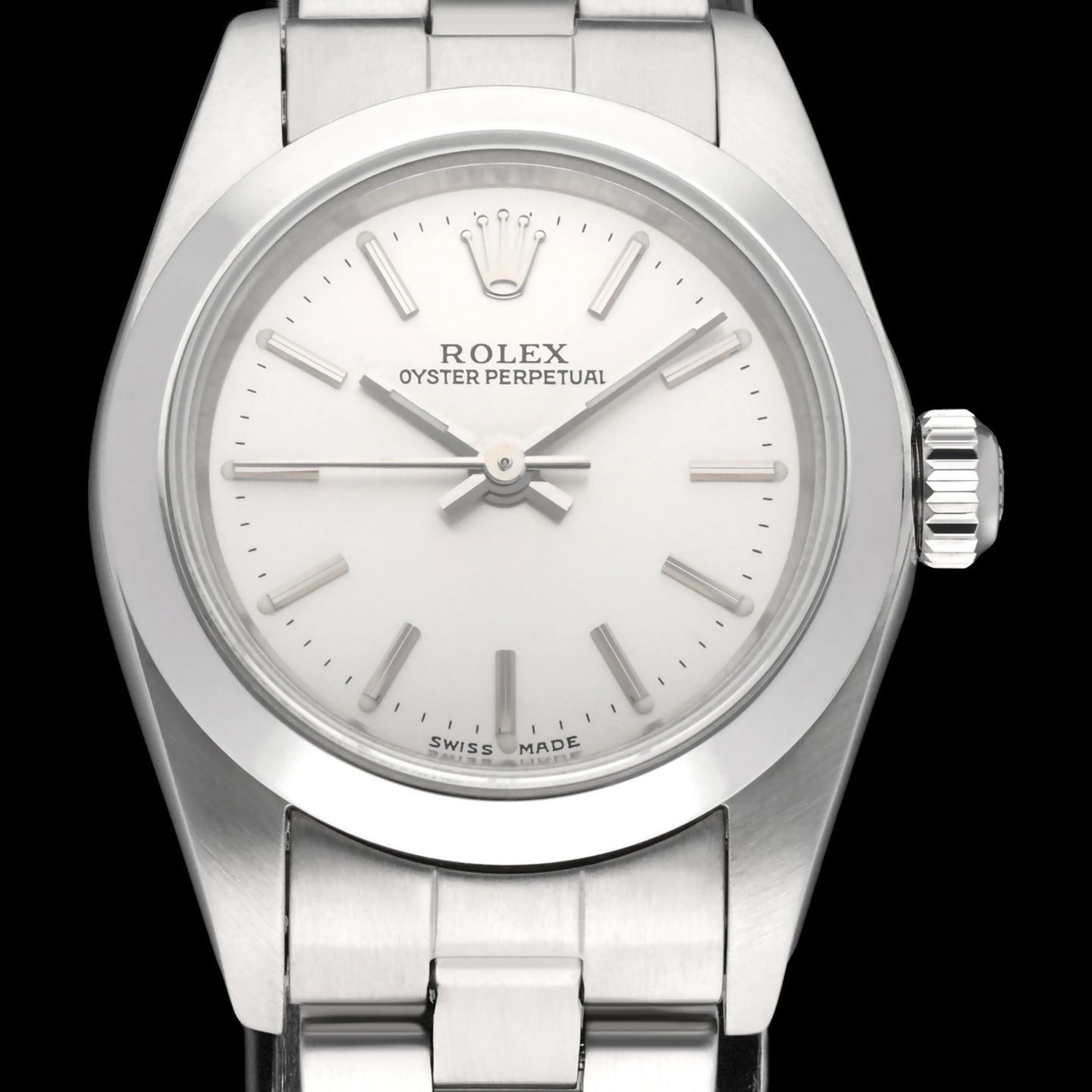 Rolex Oyster Perpetual 76080 (2003) - Silver dial 24 mm Steel case (1/8)