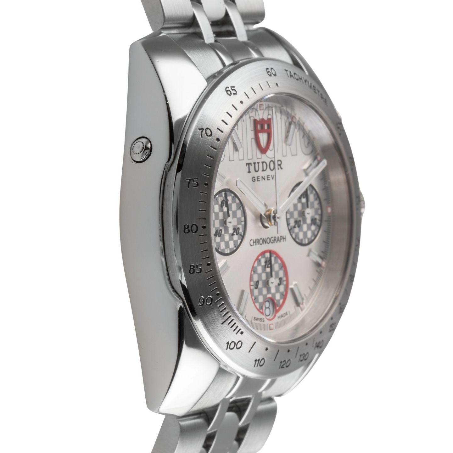 Tudor Sport Chronograph 20300 (Onbekend (willekeurig serienummer)) - Zilver wijzerplaat 41mm Staal (7/8)