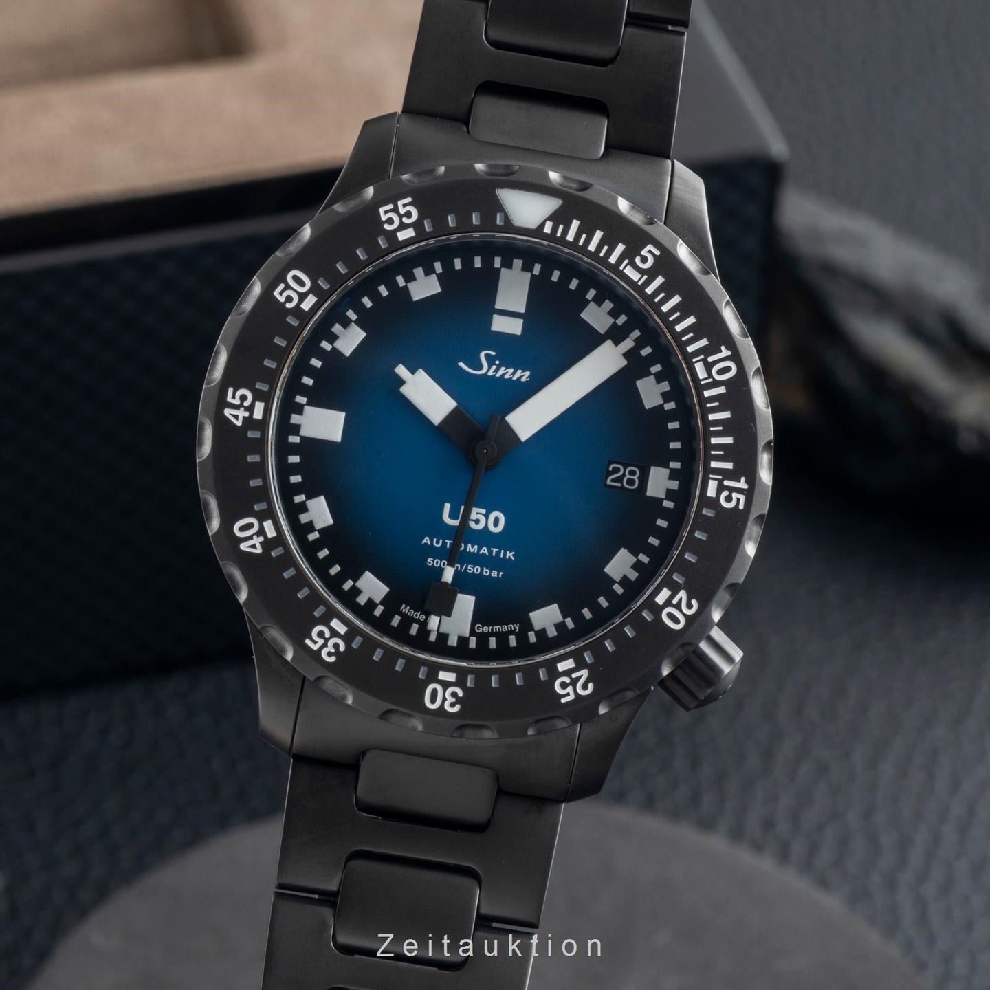 Sinn U50 1050.0202 (Unknown (random serial)) - Blue dial 41 mm Steel case (1/8)
