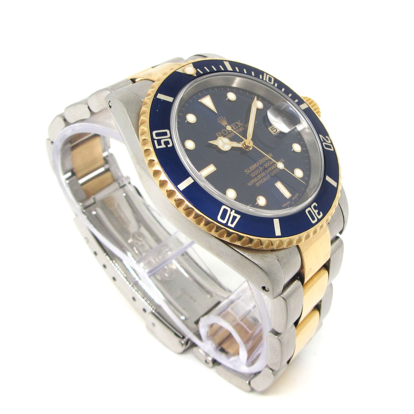 Rolex Submariner Date 16613 (1998) - 40 mm Gold/Steel case (5/5)