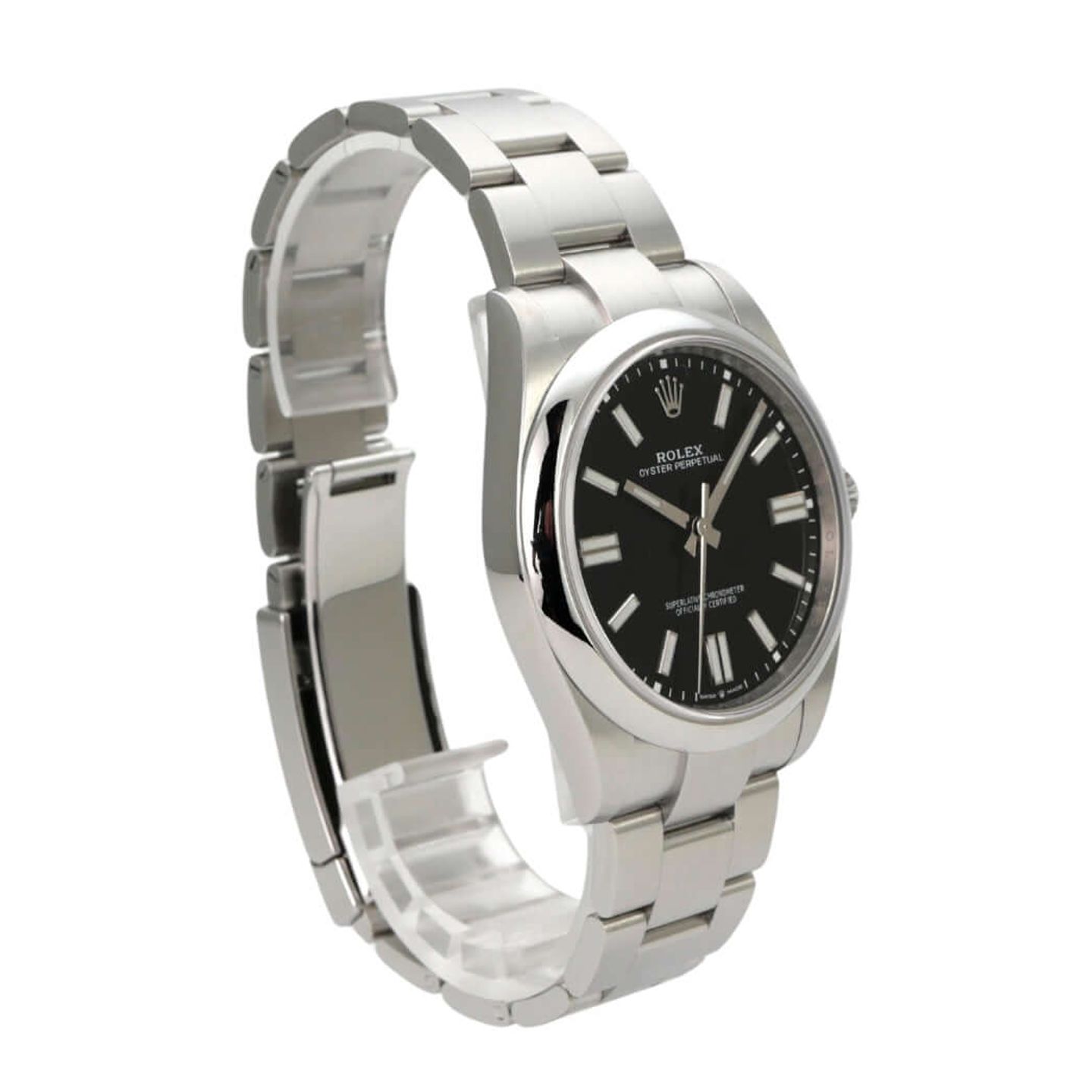 Rolex Oyster Perpetual 41 124300 (2023) - Black dial 41 mm Steel case (4/8)