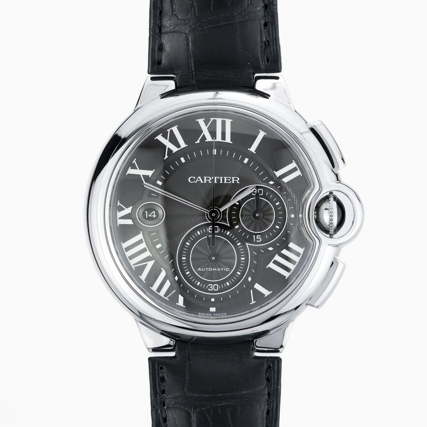 Cartier Ballon Bleu 44mm W6920052 (2023) - Black dial 44 mm Steel case (1/8)