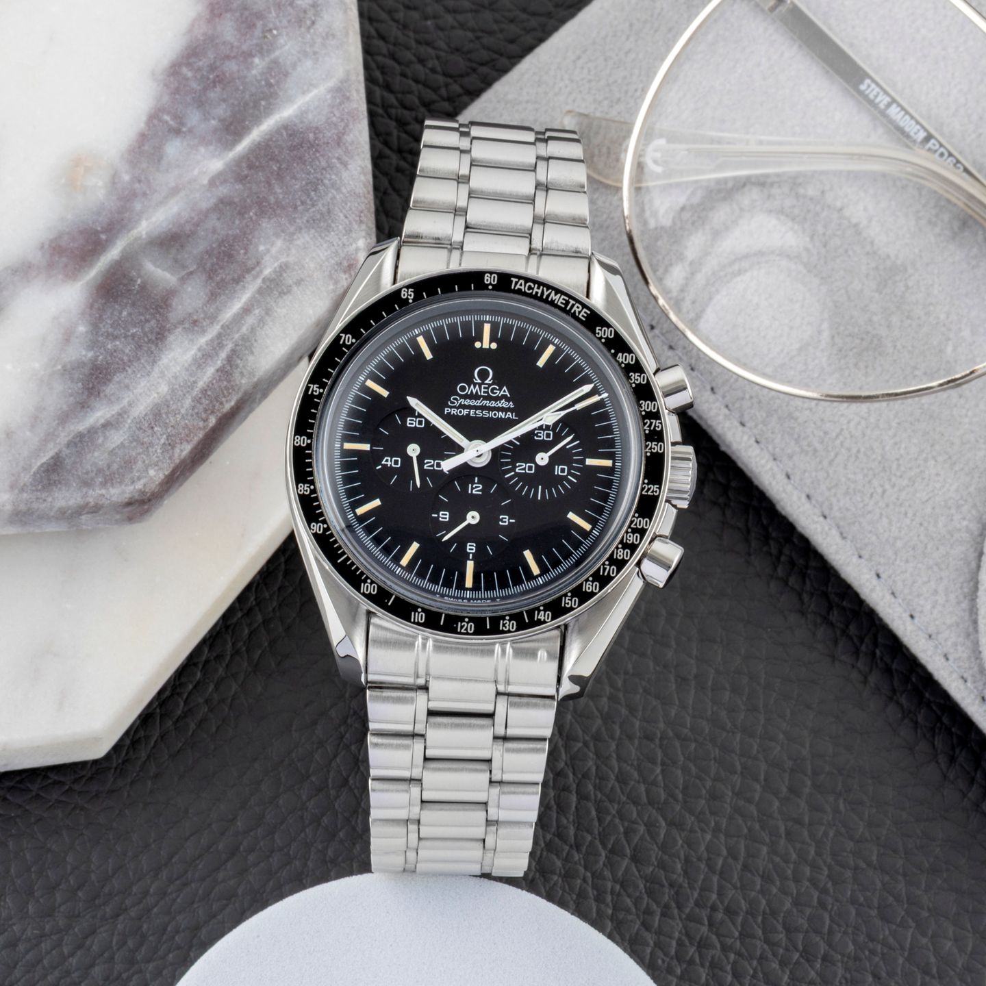 Omega Speedmaster Professional Moonwatch 3590.50.00 (Onbekend (willekeurig serienummer)) - Zwart wijzerplaat 42mm Staal (1/8)