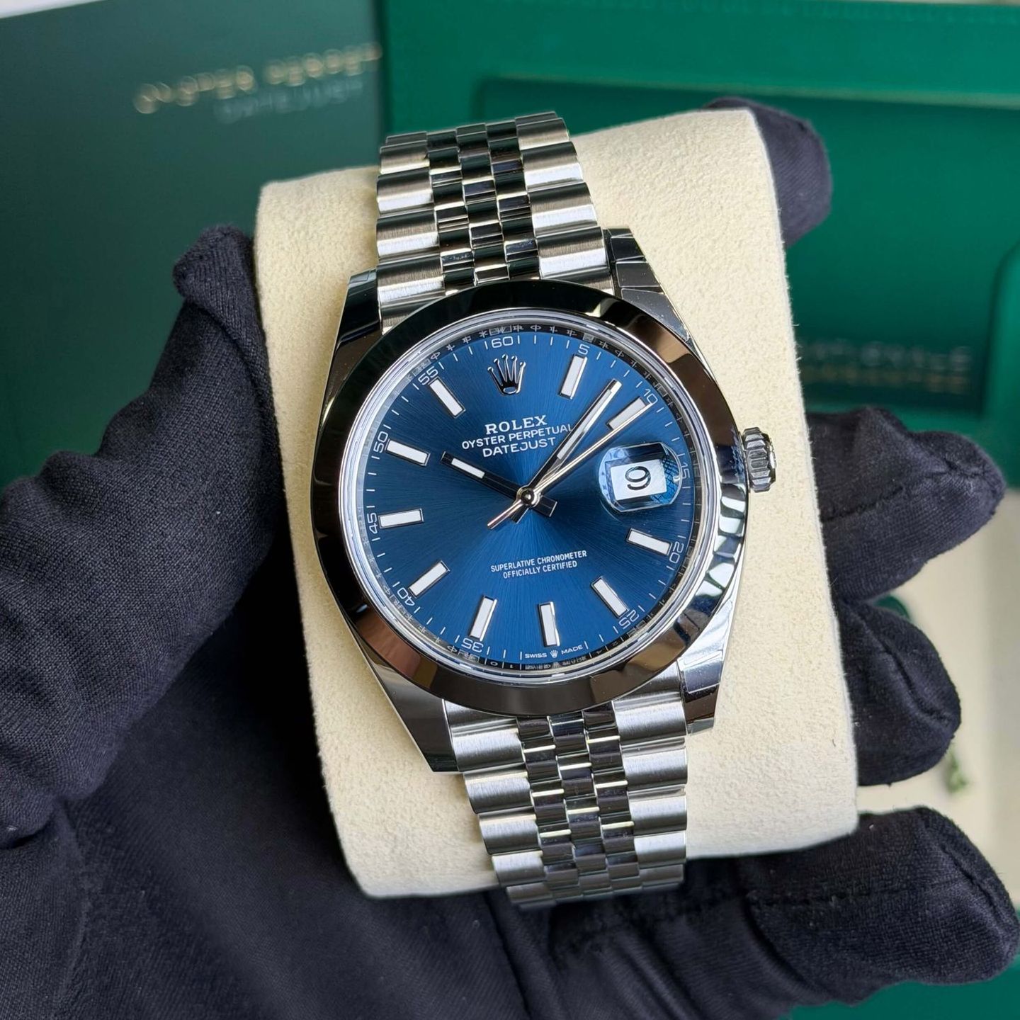 Rolex Datejust 41 126300 (2025) - Blue dial 41 mm Steel case (1/7)