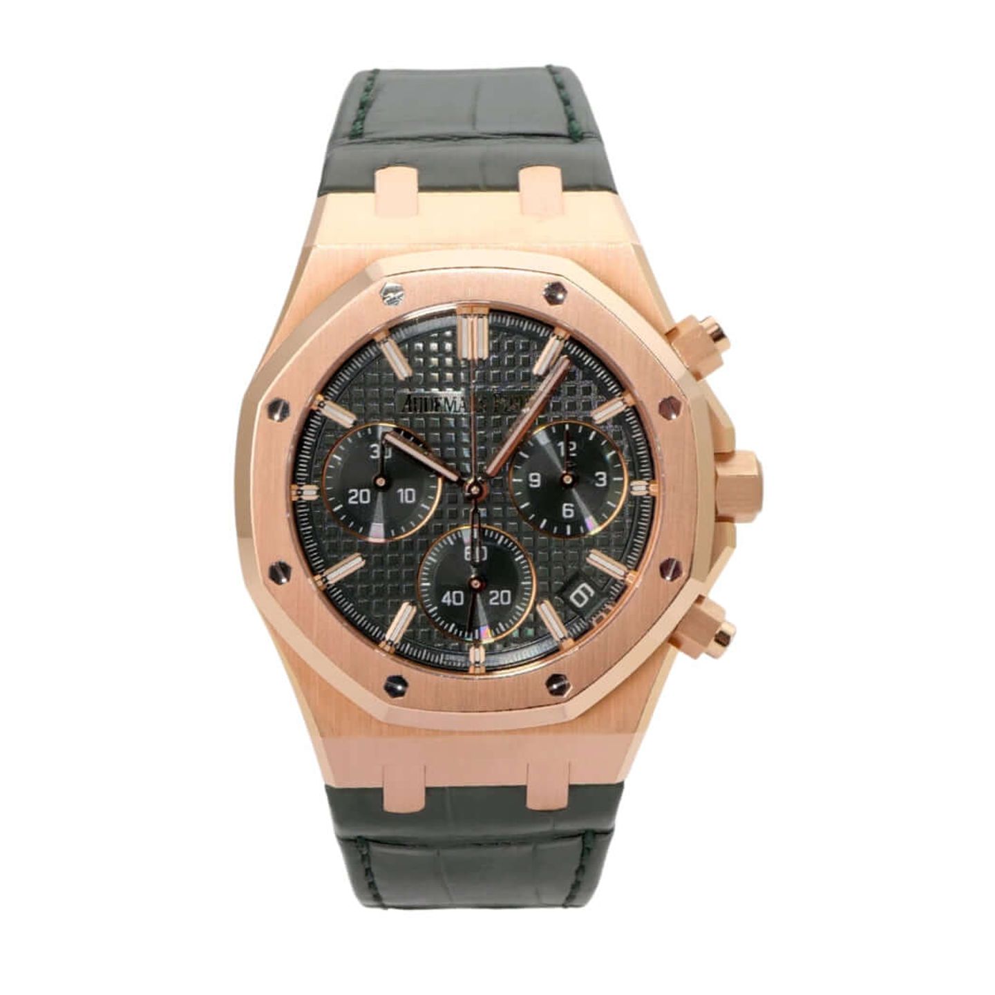 Audemars Piguet Royal Oak Chronograph 26240OR.OO.D404CR.02 (2024) - Groen wijzerplaat 41mm Roségoud (2/8)