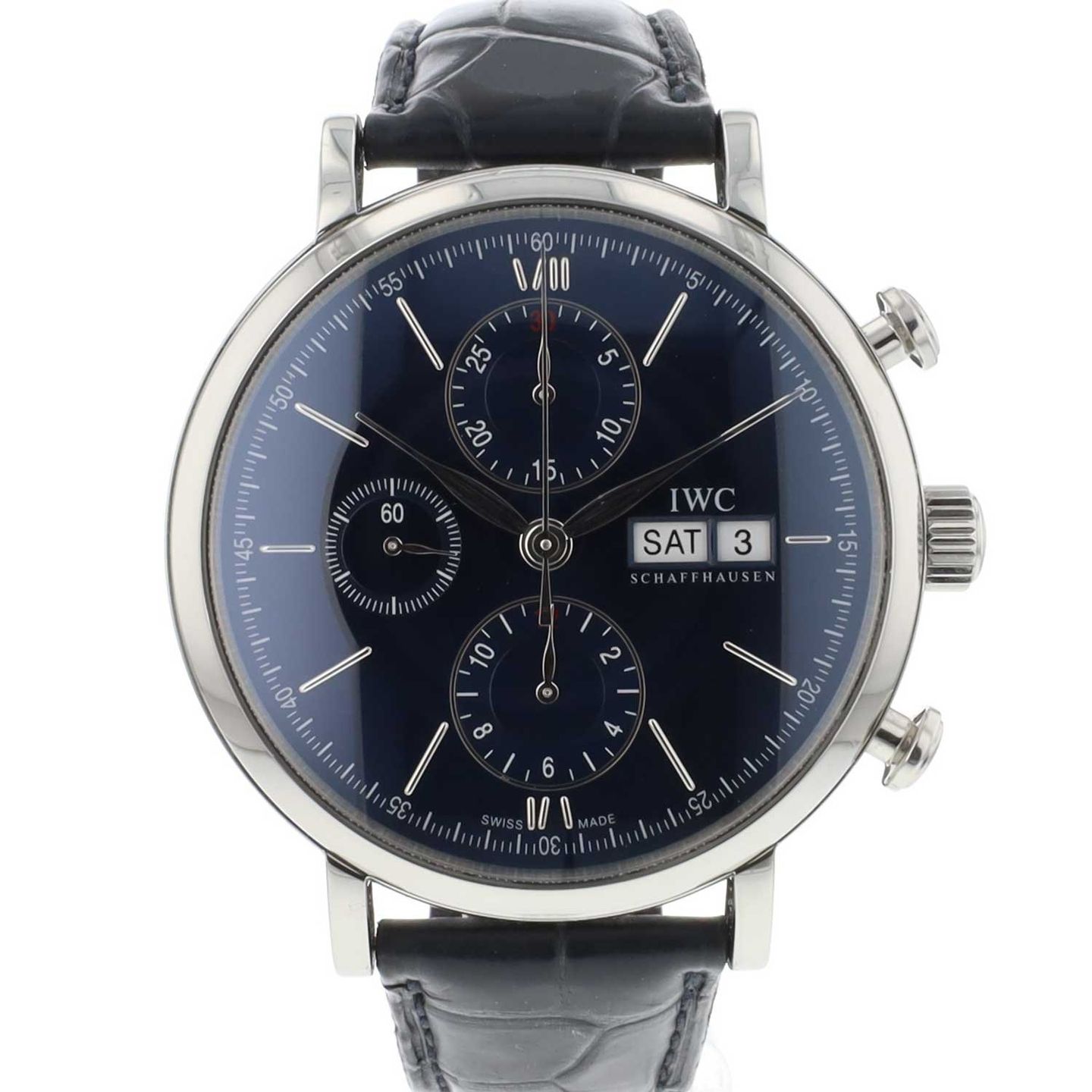 IWC Portofino Chronograph IW391019 (Onbekend (willekeurig serienummer)) - 42mm Staal (1/6)