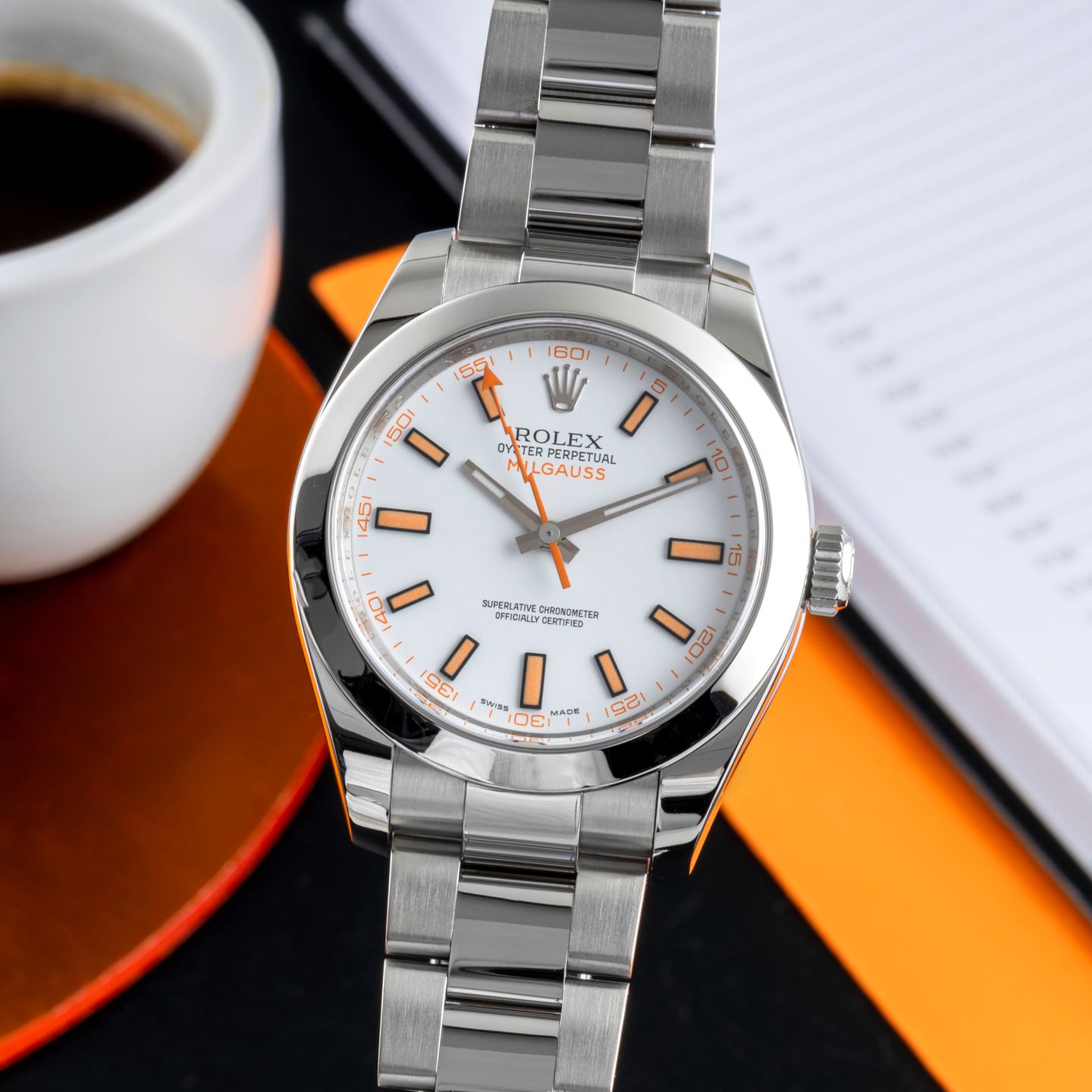 Rolex Milgauss 116400 (Onbekend (willekeurig serienummer)) - 40mm Staal (3/8)