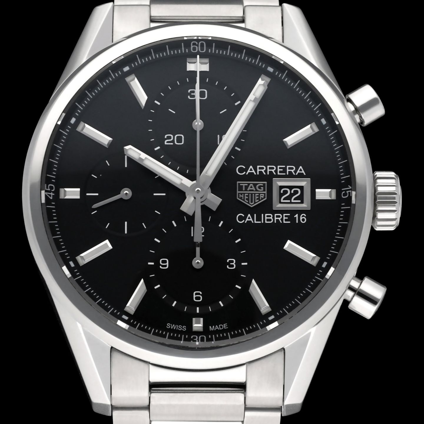 TAG Heuer Carrera CBK2110 (2023) - Black dial 41 mm Steel case (1/8)