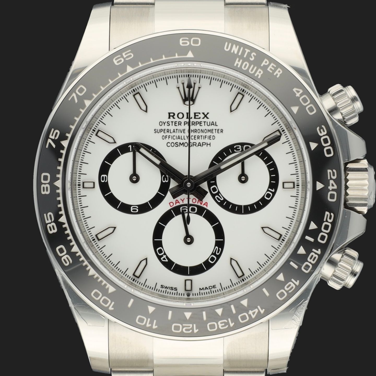 Rolex Daytona 126500LN (2024) - Wit wijzerplaat 40mm Staal (2/8)