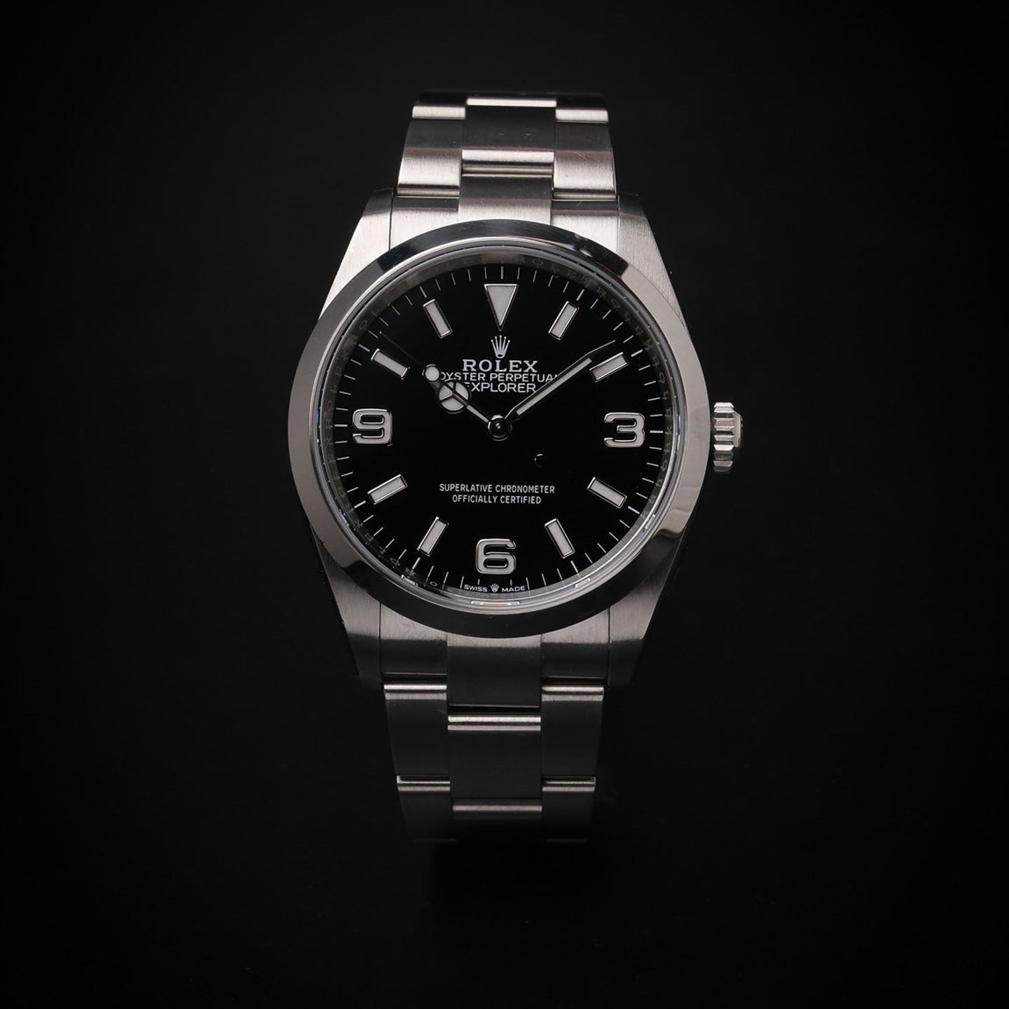 Rolex Explorer 124270 (Unknown (random serial)) - Black dial 36 mm Steel case (2/7)