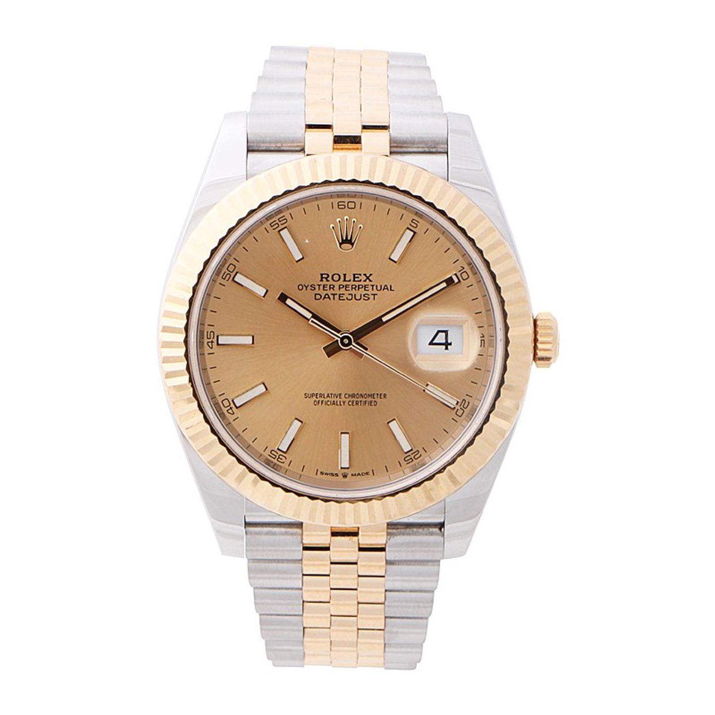Rolex Datejust 41 126333 (2023) - Champagne dial 41 mm Gold/Steel case (1/4)