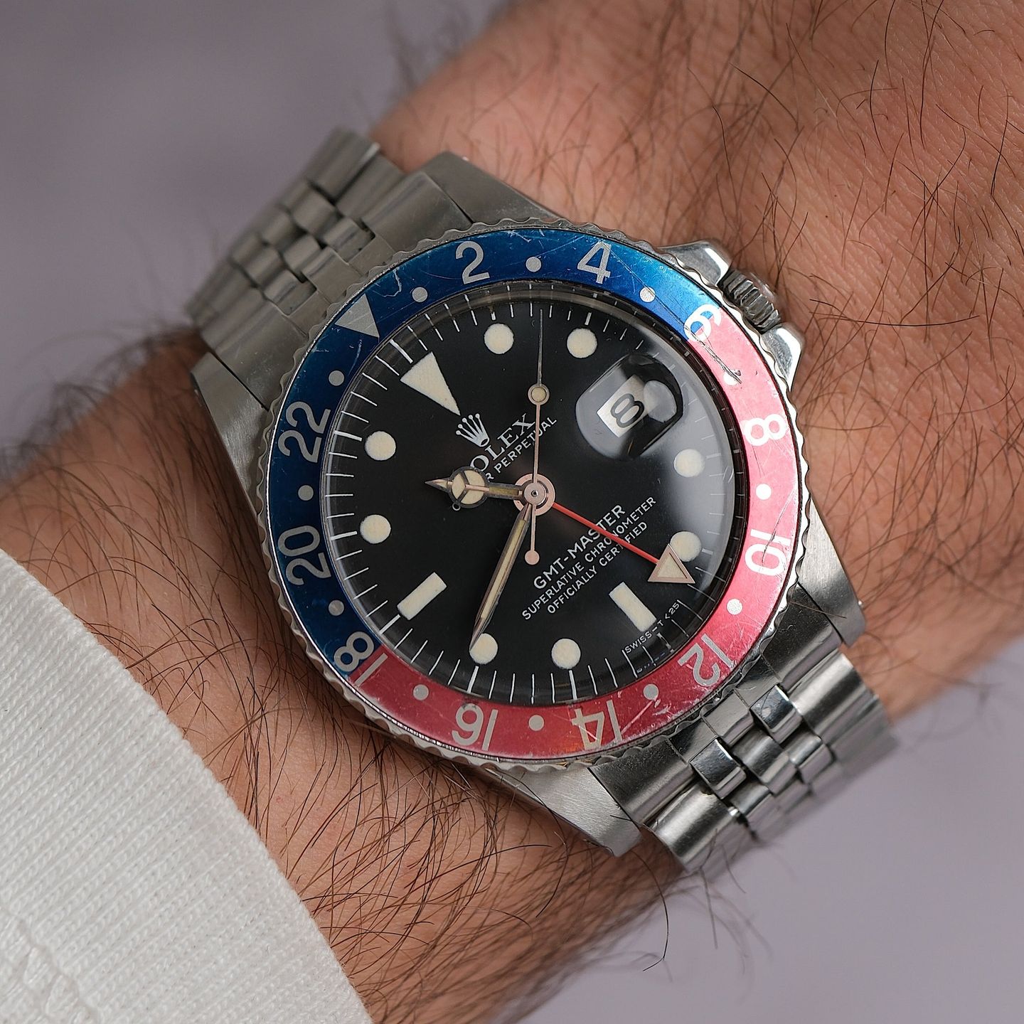 Rolex GMT-Master 1675 (Unknown (random serial)) - Black dial 40 mm Steel case (3/8)