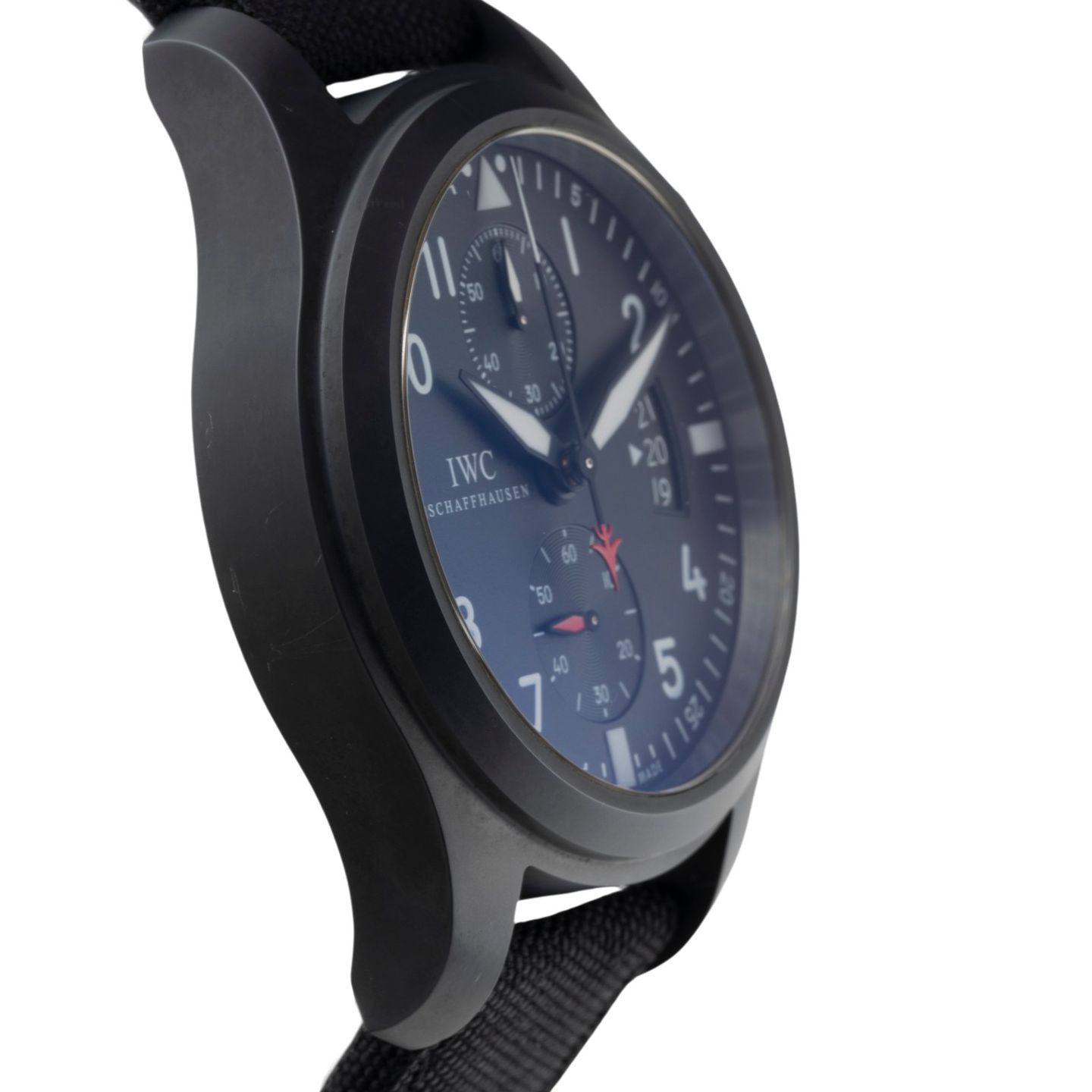 IWC Pilot Chronograph IW388001 (Unknown (random serial)) - Black dial 46 mm Ceramic case (7/8)