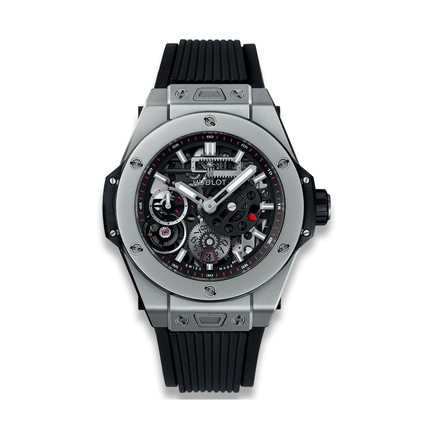 Hublot Big Bang Meca-10 414.NI.1123.RX (2024) - Transparent dial 45 mm Titanium case (3/3)