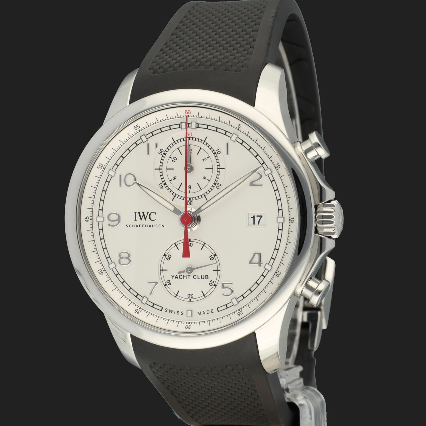 IWC Portuguese Yacht Club Chronograph IW390502 (2016) - Silver dial 44 mm Steel case (1/8)