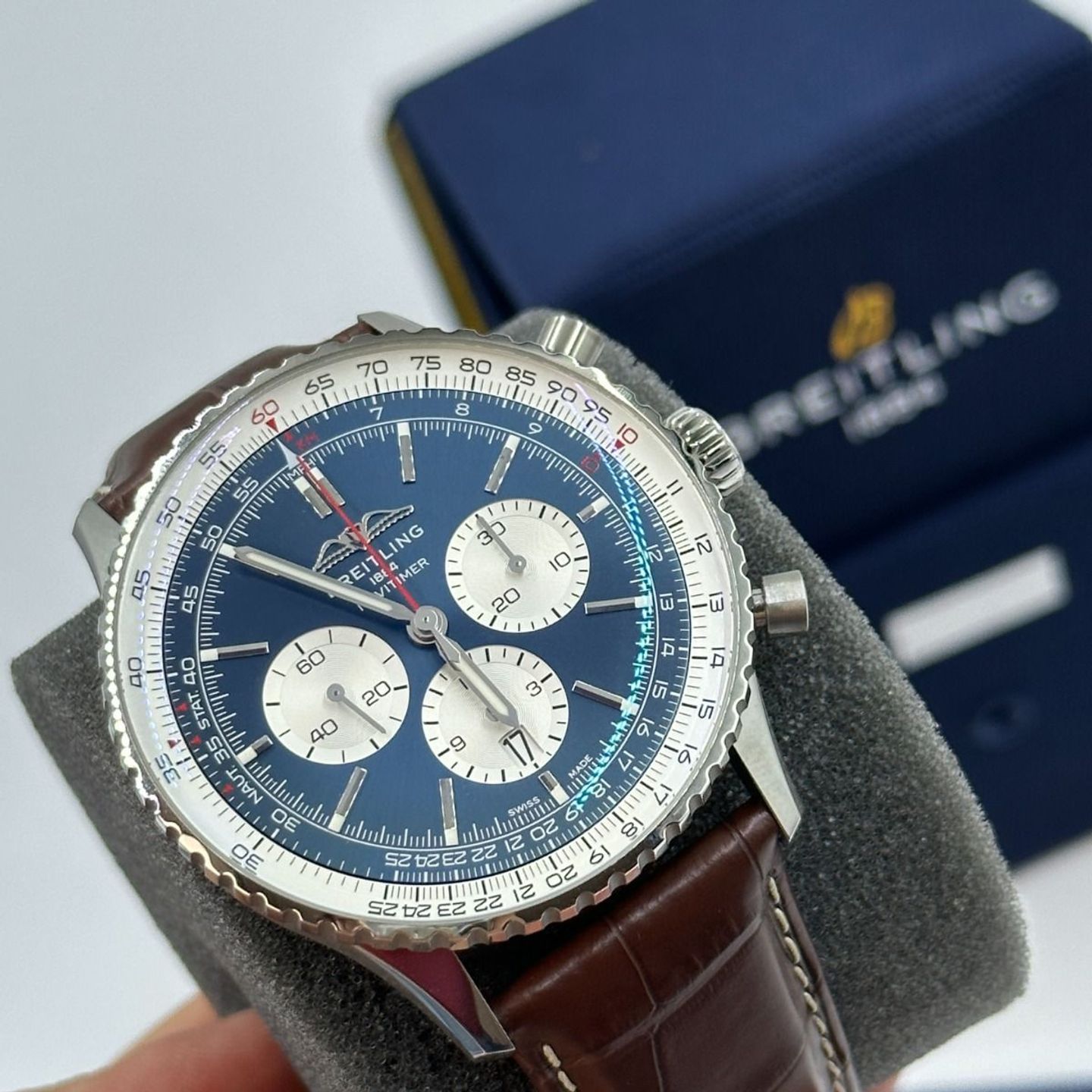 Breitling Navitimer 01 (46 MM) AB0137211C1P1 (2024) - Blauw wijzerplaat 46mm Staal (6/8)