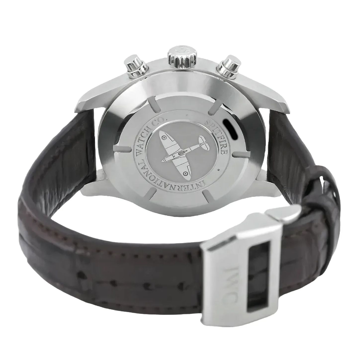 IWC Pilot Spitfire Chronograph IW387802 (2014) - Grey dial 43 mm Steel case (8/8)