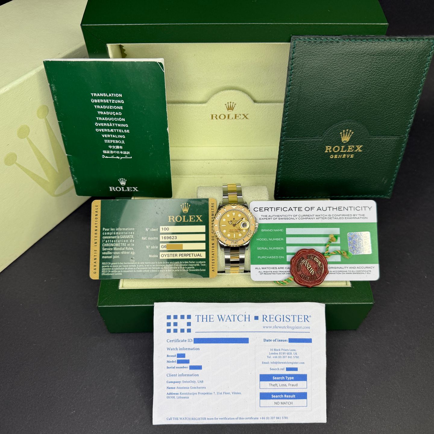 Rolex Yacht-Master 169623 (2010) - 29 mm Gold/Steel case (3/8)