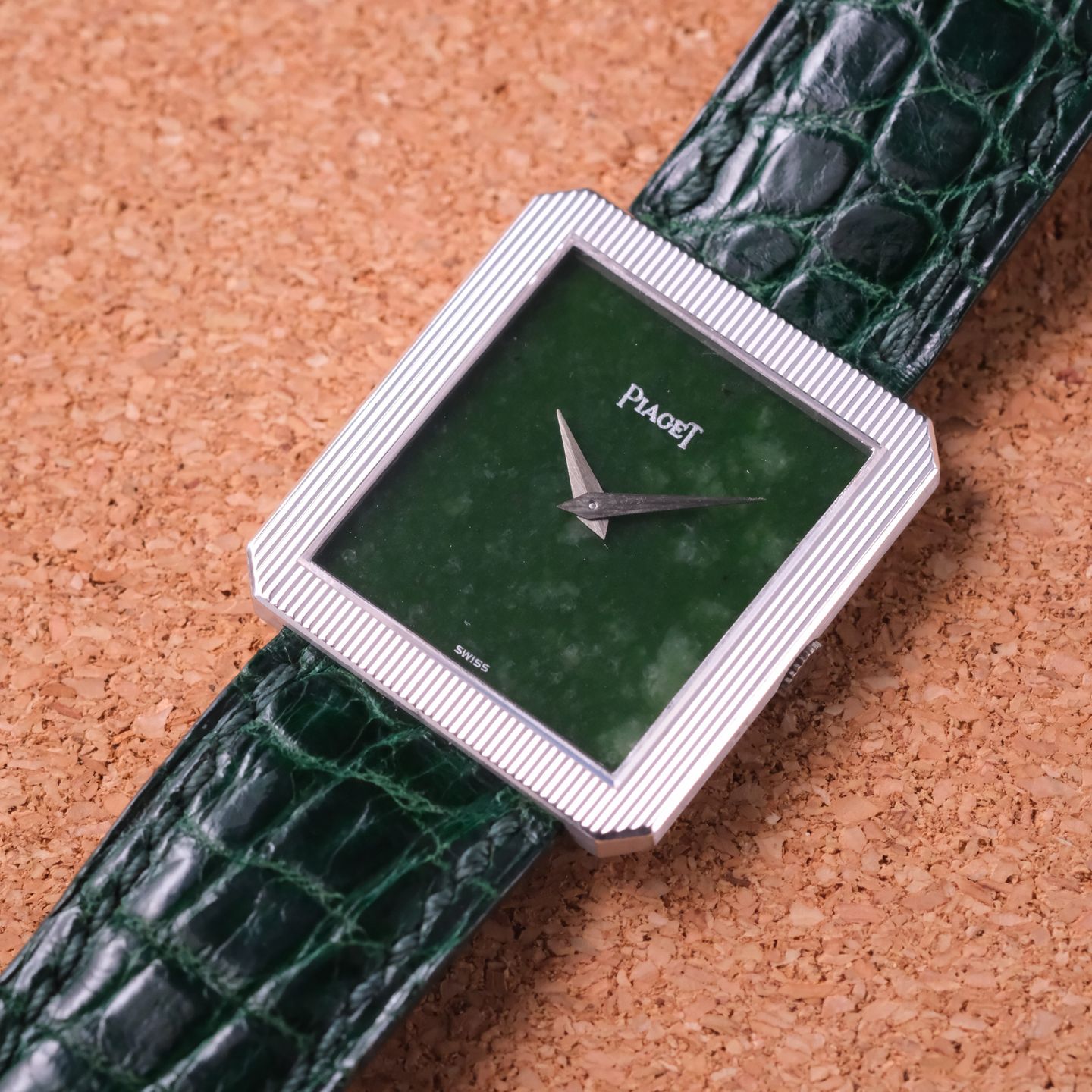 Piaget Protocole 9154 (1975) - Green dial 28 mm White Gold case (12/16)
