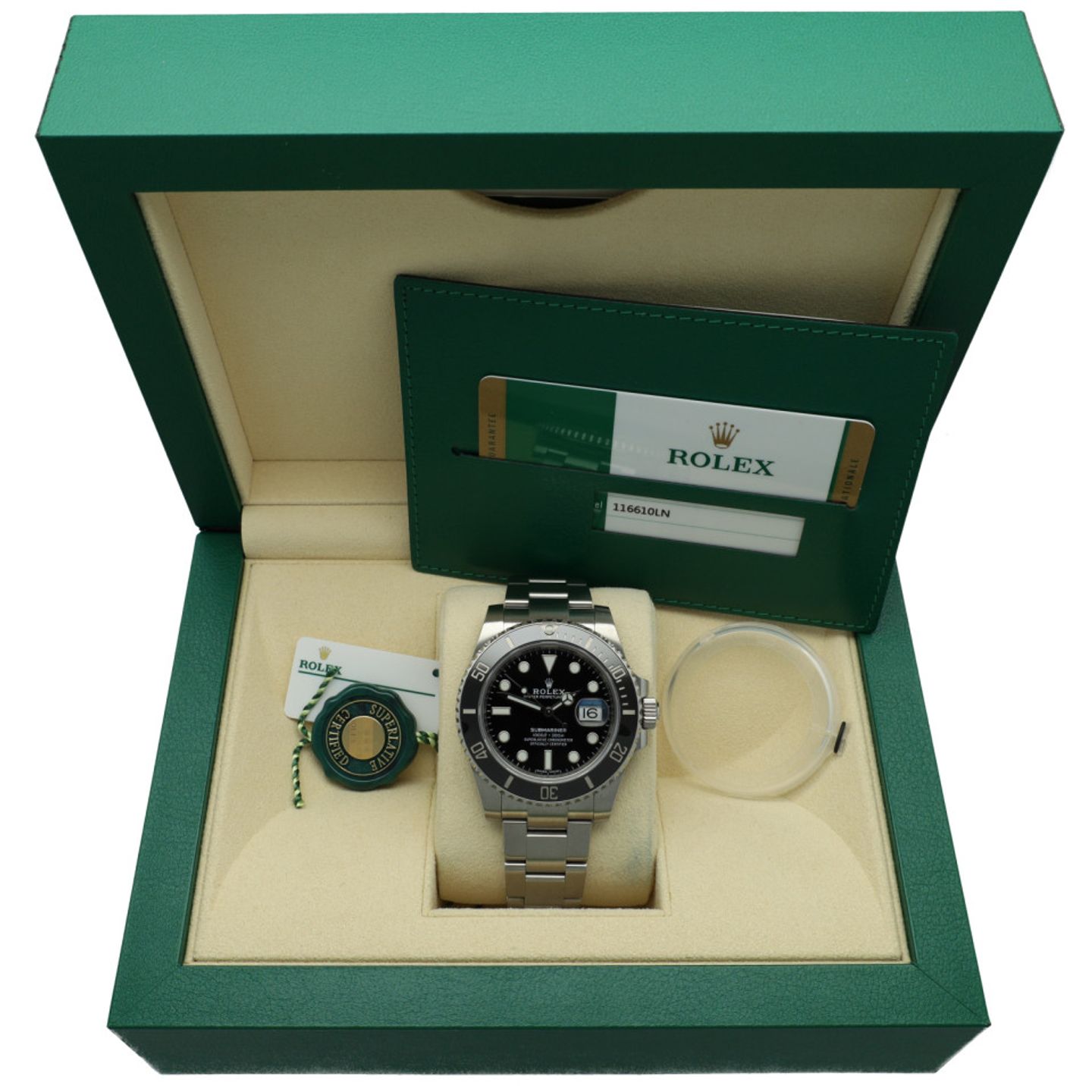 Rolex Submariner Date 116610LN (2010) - Zwart wijzerplaat 40mm Staal (7/7)