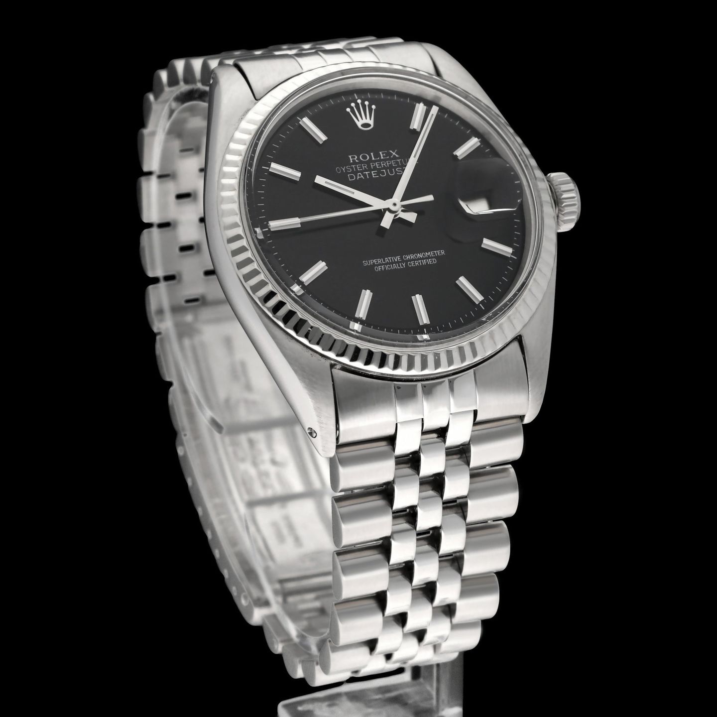 Rolex Datejust 1601 (1970) - Black dial 36 mm Steel case (3/8)