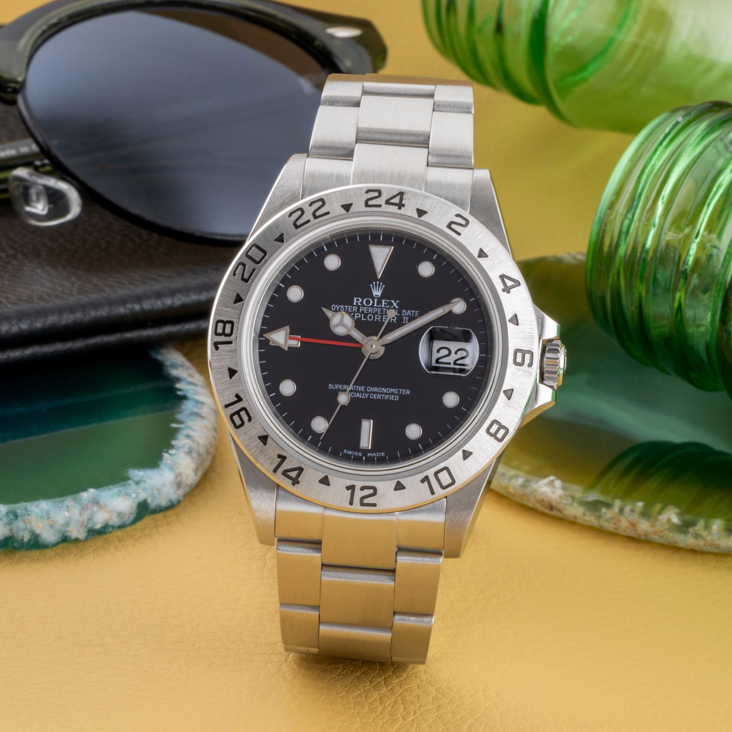 Rolex Explorer II 16570 (2004) - 40 mm Steel case (1/8)