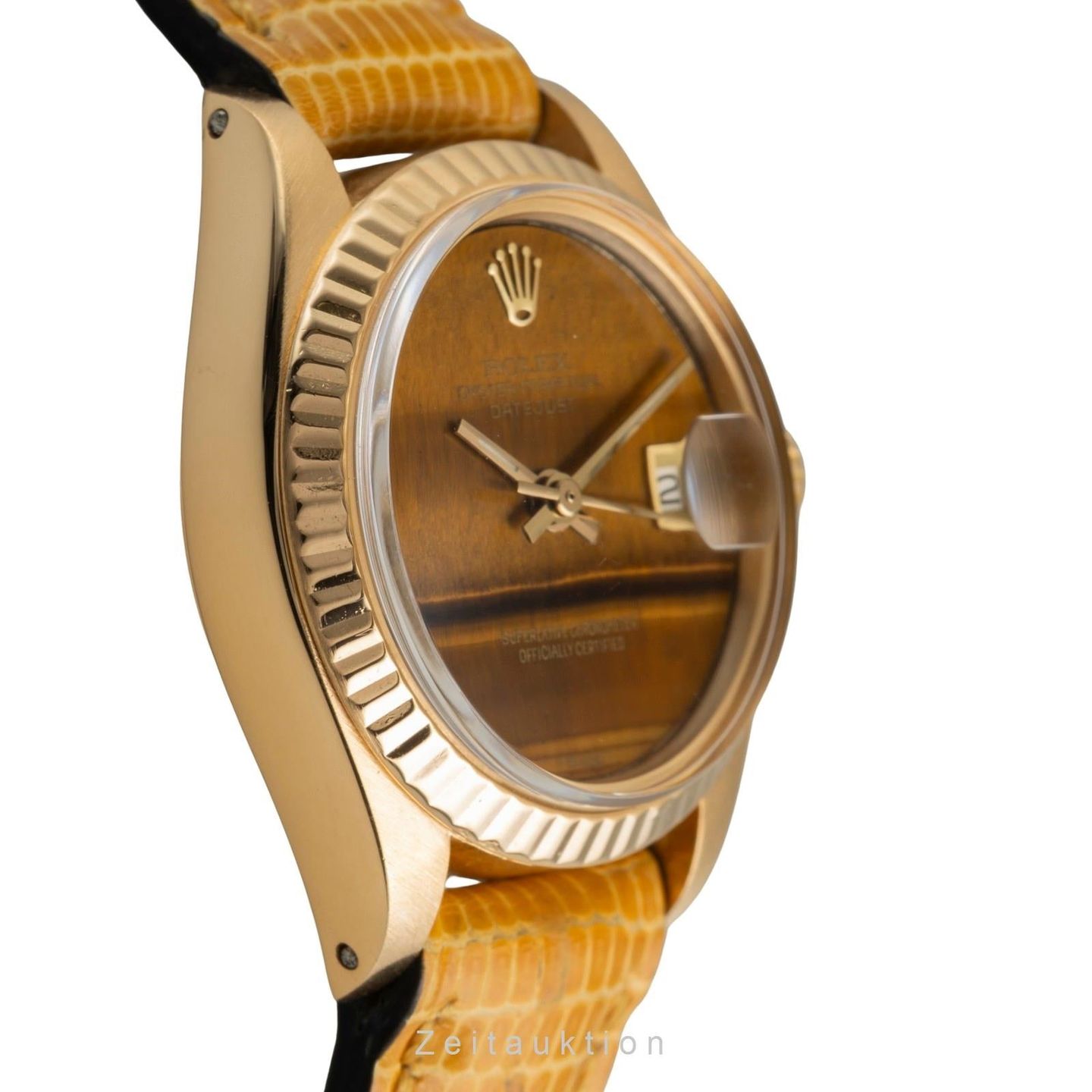 Rolex Lady-Datejust 6917 (1975) - Bruin wijzerplaat 26mm Geelgoud (6/8)