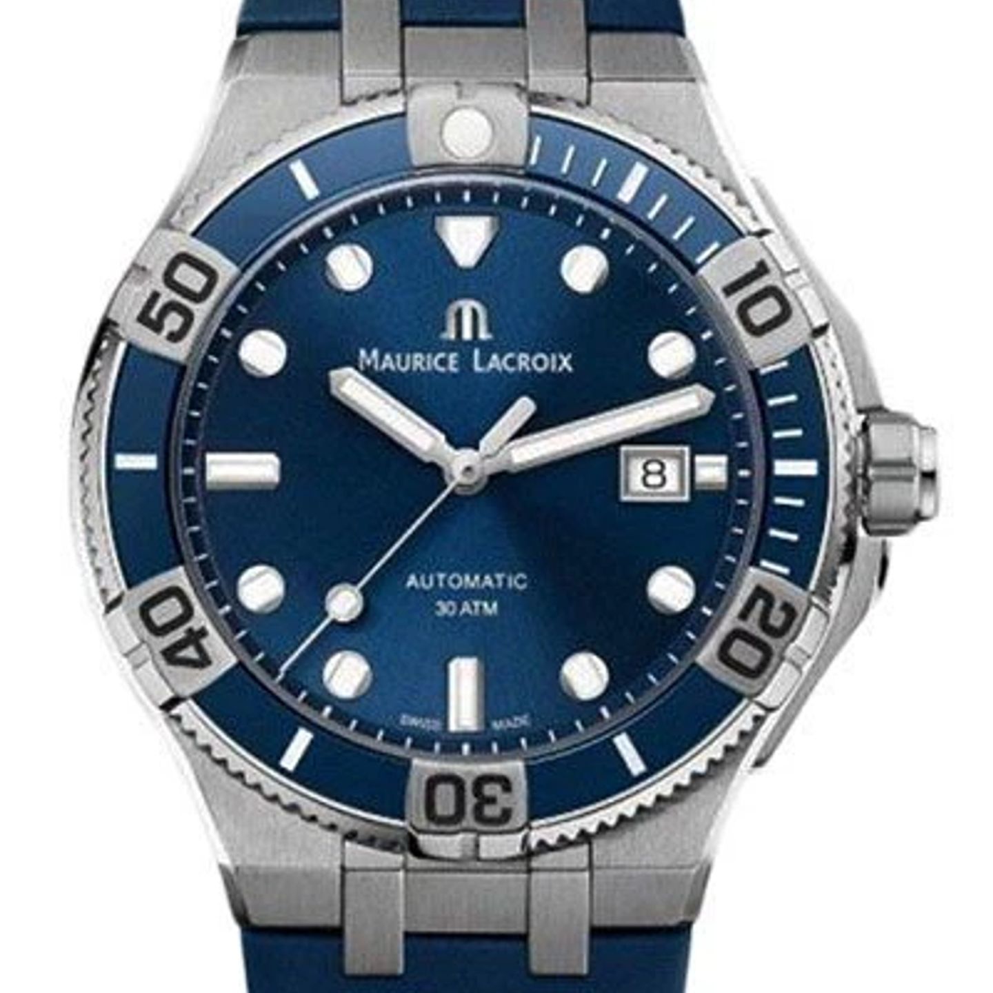 Maurice Lacroix Aikon AI6058-SS001-430-1 (2024) - Blue dial 43 mm Steel case (1/2)