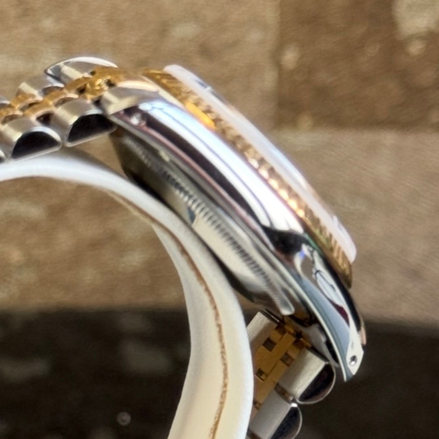 Rolex Datejust 36 16233 (1988) - Champagne dial 36 mm Gold/Steel case (6/8)