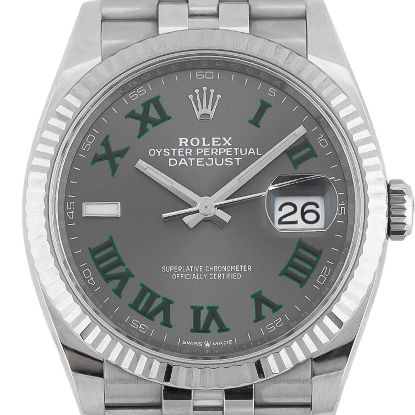 Rolex Datejust 36 126234 (2022) - Grijs wijzerplaat 36mm Staal (2/3)