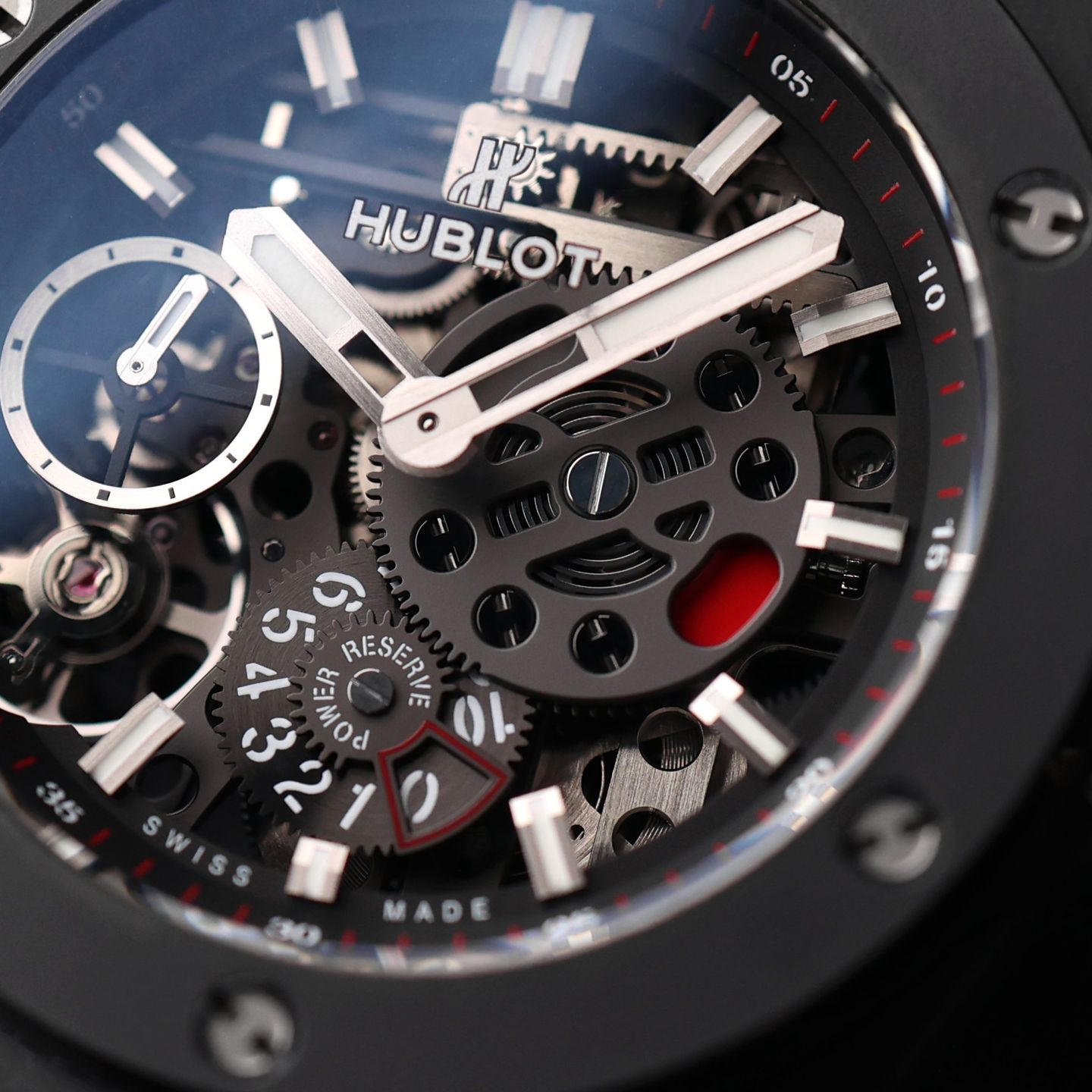 Hublot Big Bang Meca-10 414.CI.1123.RX (2020) - Transparant wijzerplaat 45mm Keramiek (2/3)