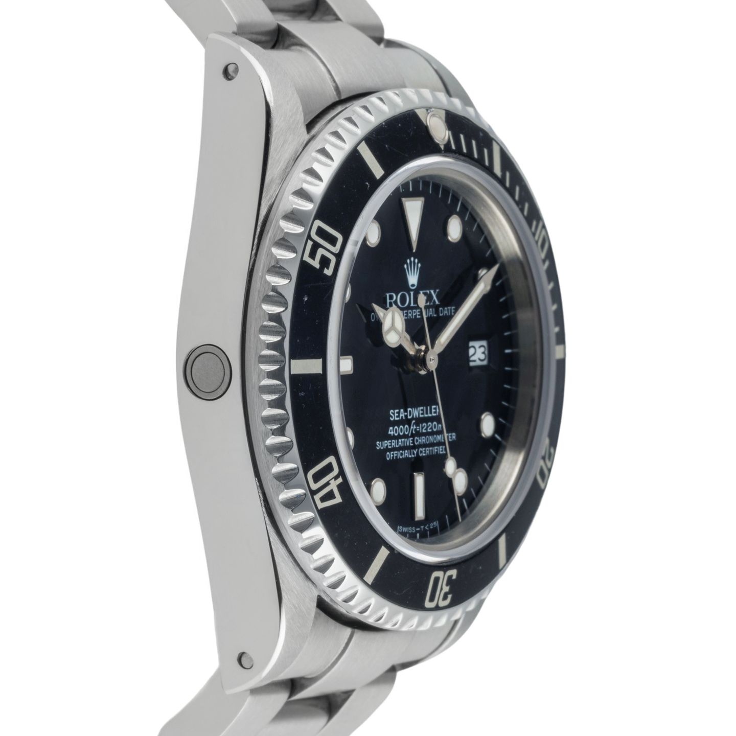 Rolex Sea-Dweller 4000 16600 (2000) - Zwart wijzerplaat 40mm Staal (7/8)